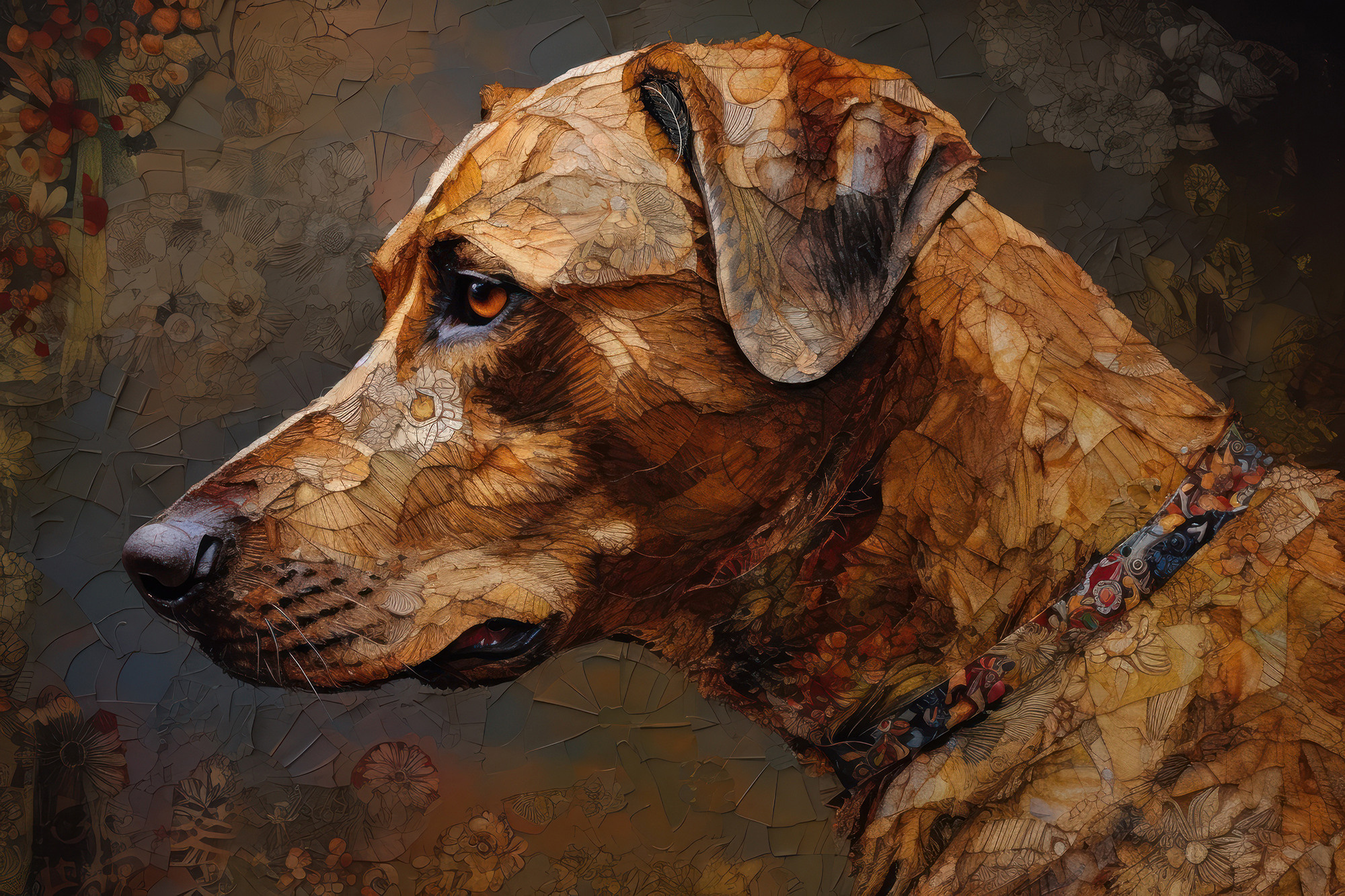 Dog. Artwork #33 from Collection “Sacred Animals”
