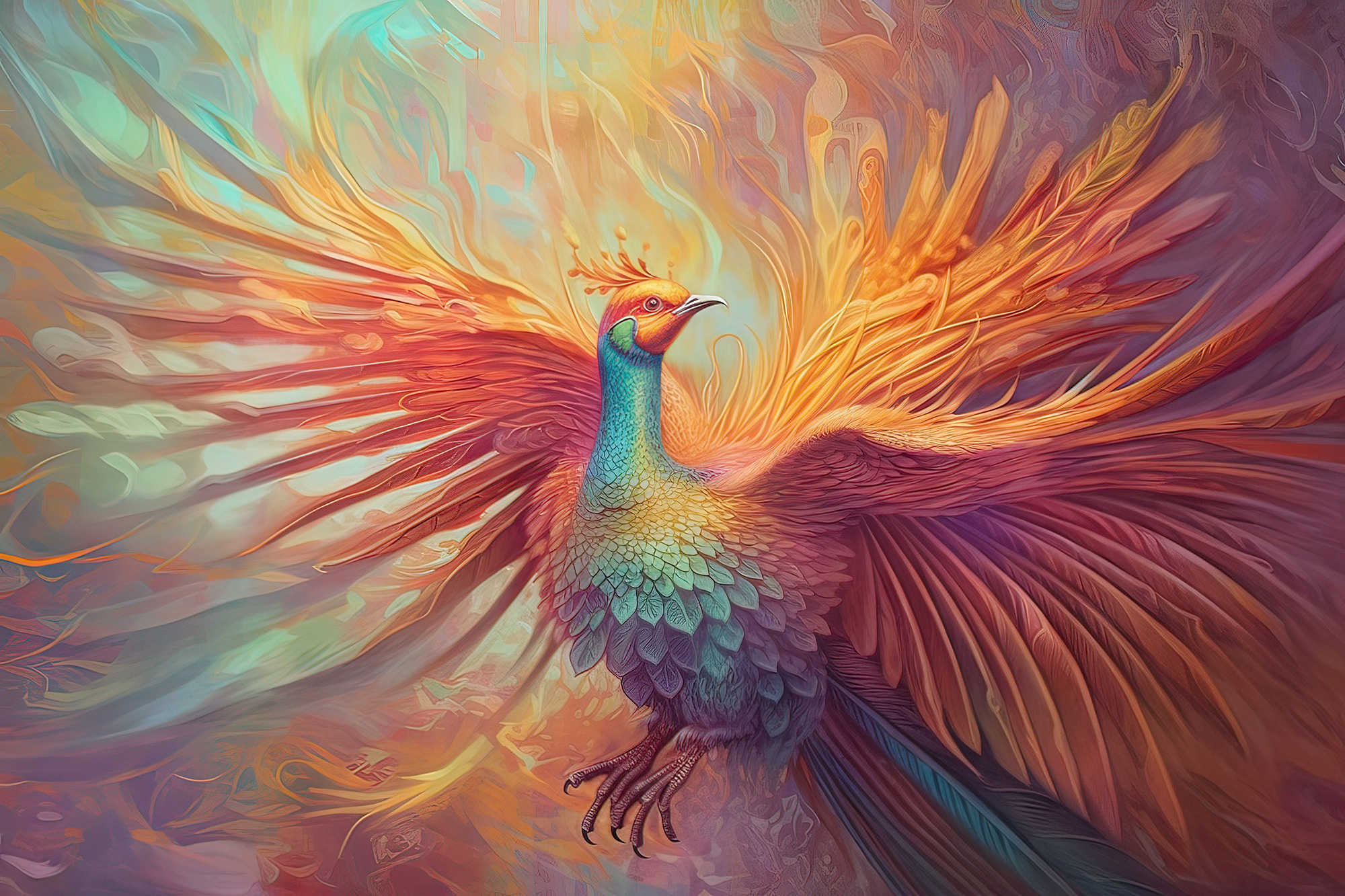 Phoenix Collection Sacred Animals Artwork #4 Lolly Shine. Lolly Shine. Contemporary digital artist