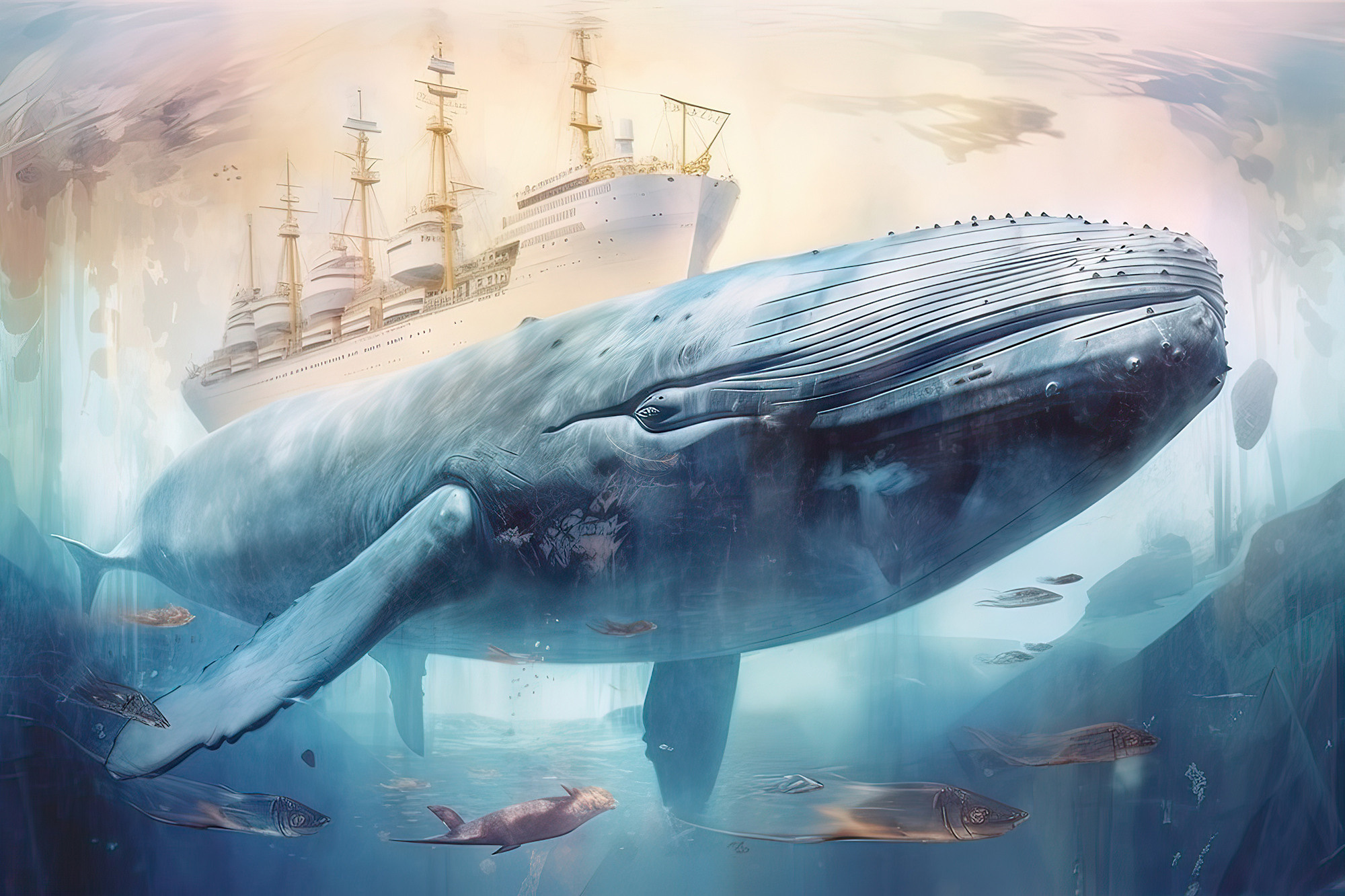 Whale. Artwork #10 from Collection “Sacred Animals”