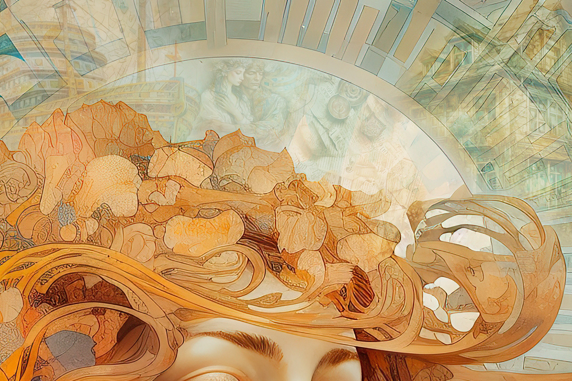 ONE OF A KIND digital art collage. Lolly Shine. Contemporary digital artist