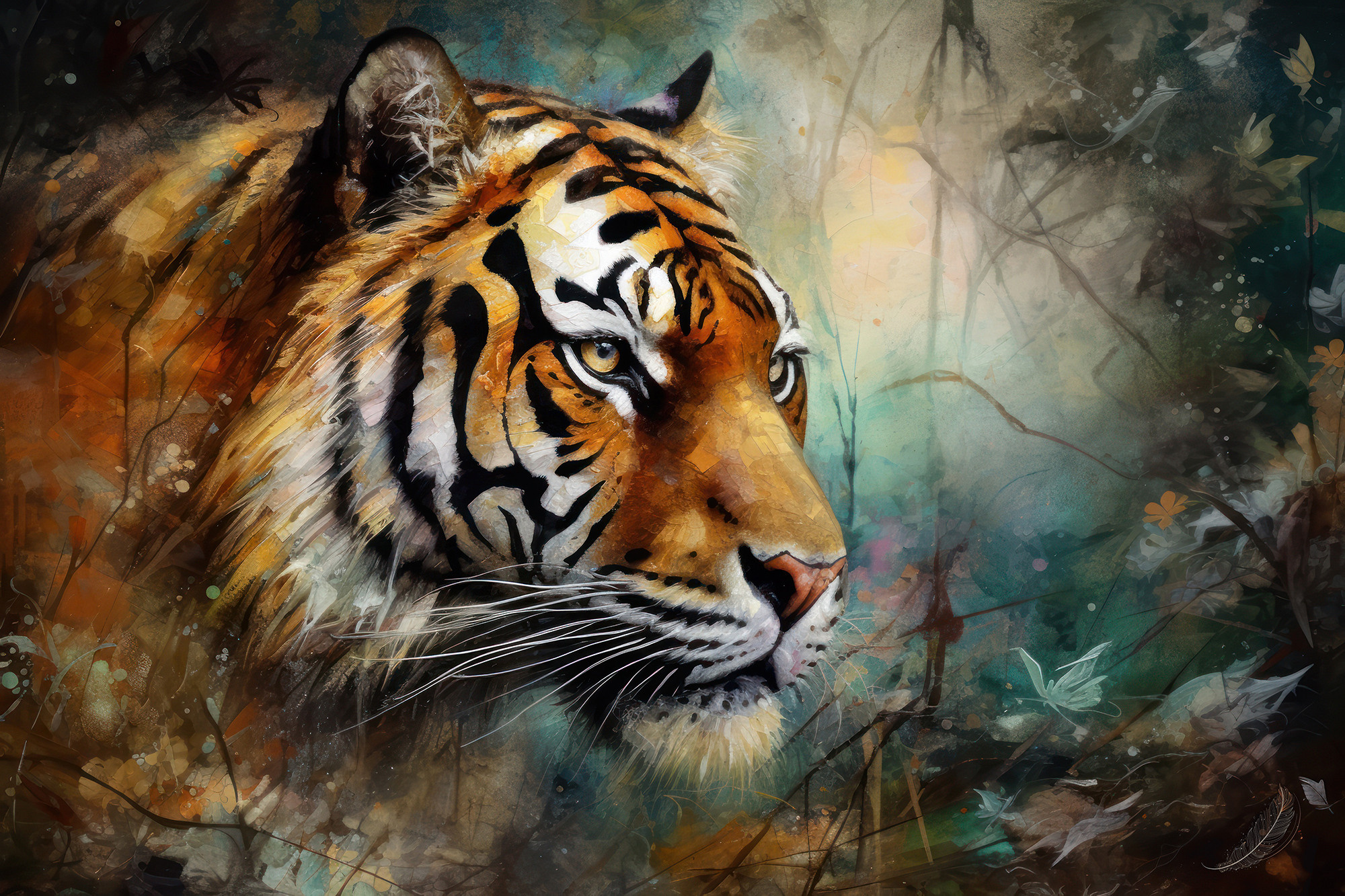 Tiger. Artwork #37 from Collection “Sacred Animals”