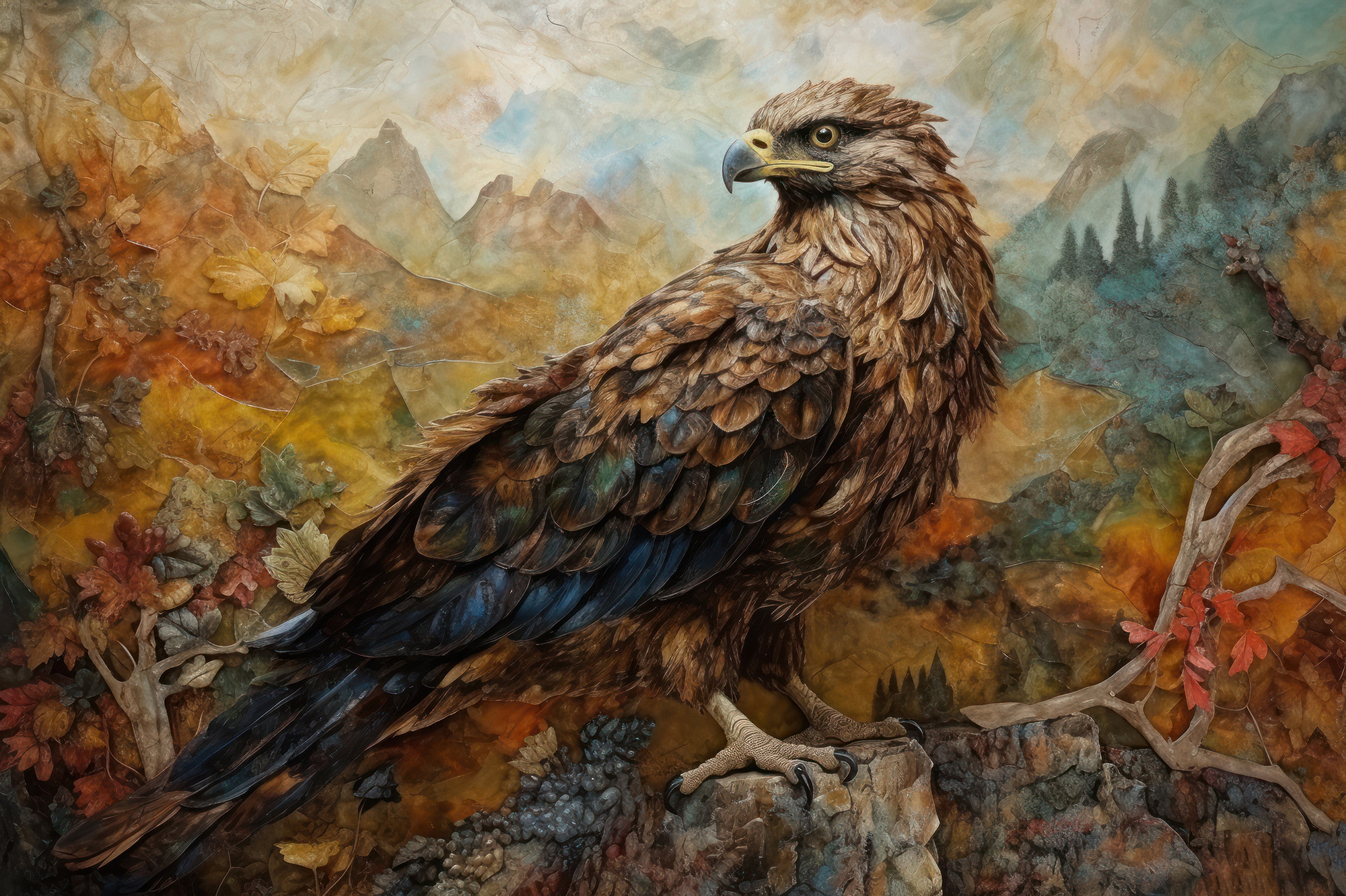 Eagle. Artwork #36 from Collection “Sacred Animals”