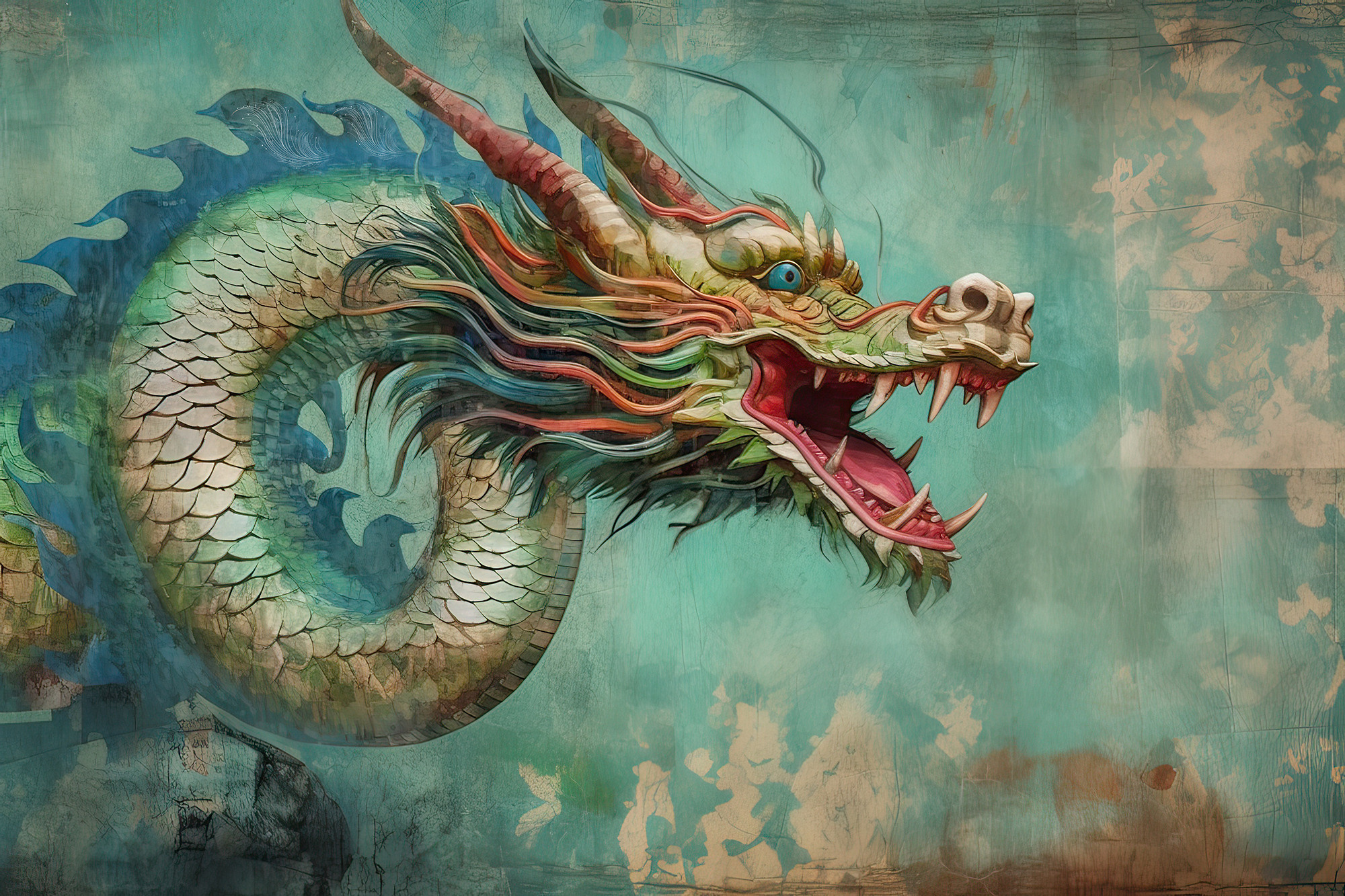 Dragon Collection Sacred Animals Artwork #12 Lolly Shine. Lolly Shine. Contemporary digital artist