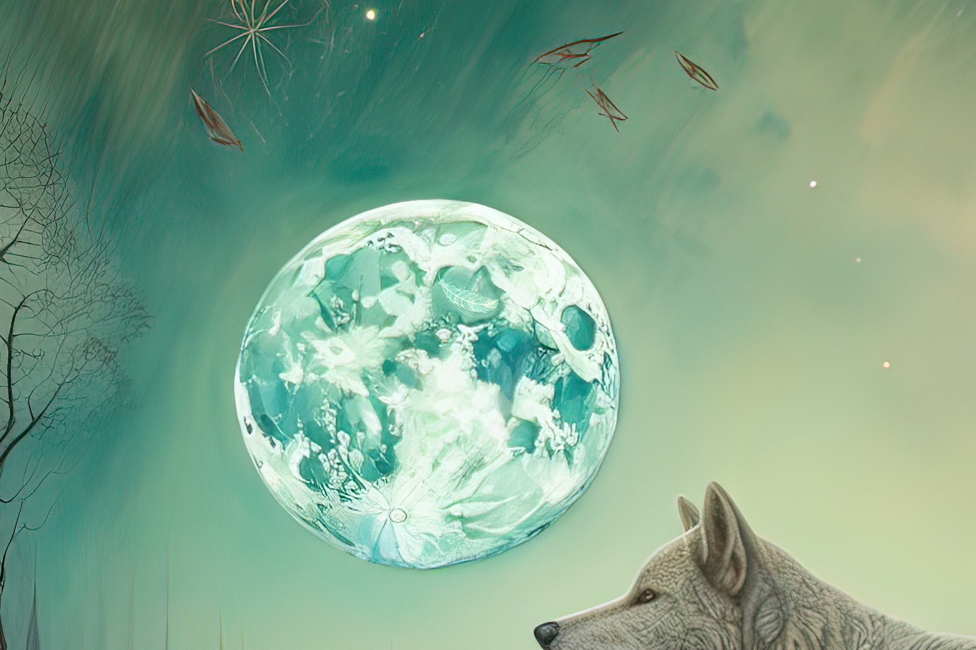 Wolf Collection Sacred Animals Artwork #28 Lolly Shine. Lolly Shine. Contemporary digital artist