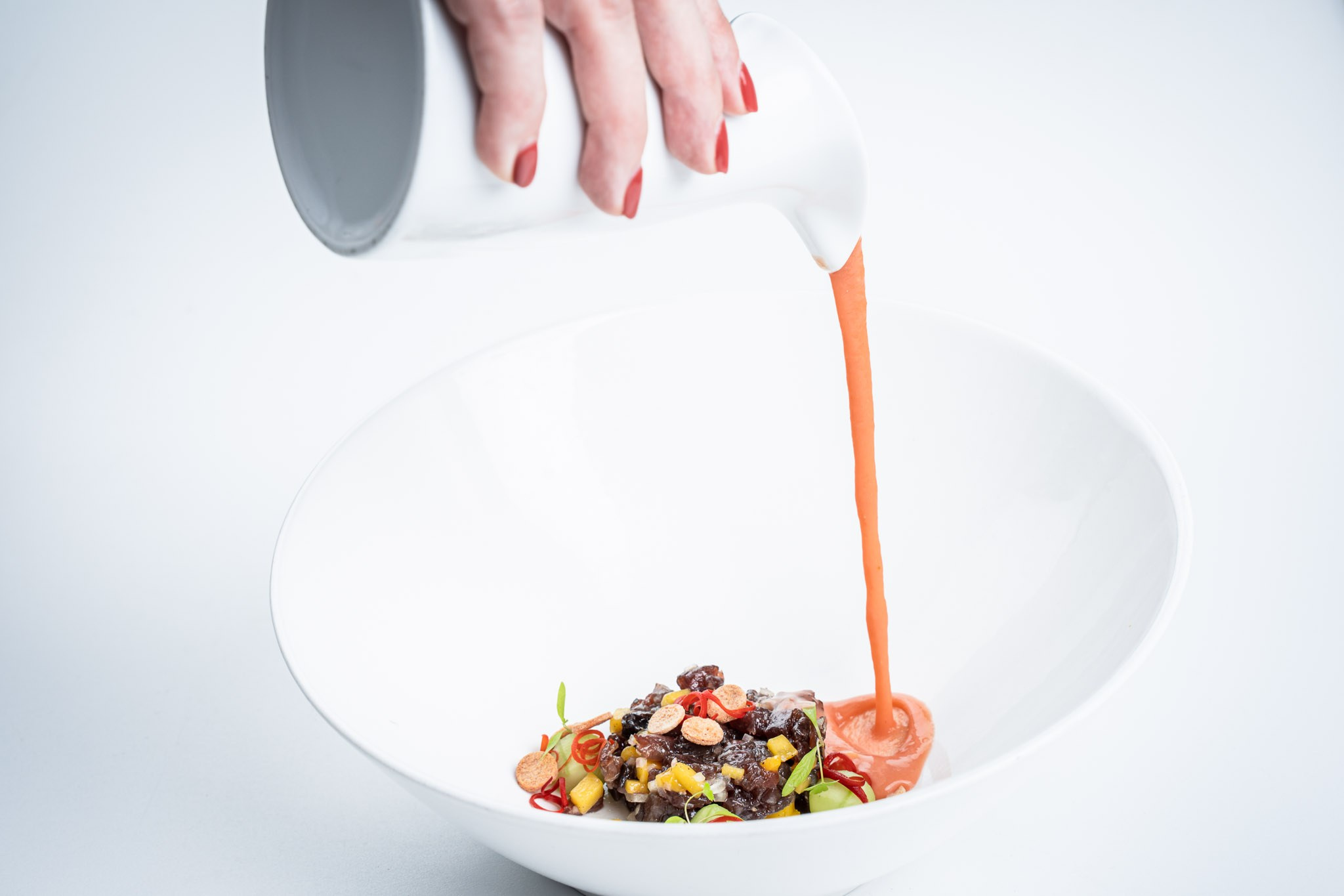 Fotografía de comida en Es Castell, Hotel Castillo Son Vida. Mallorca Wedding, Corporate & Social Photographer