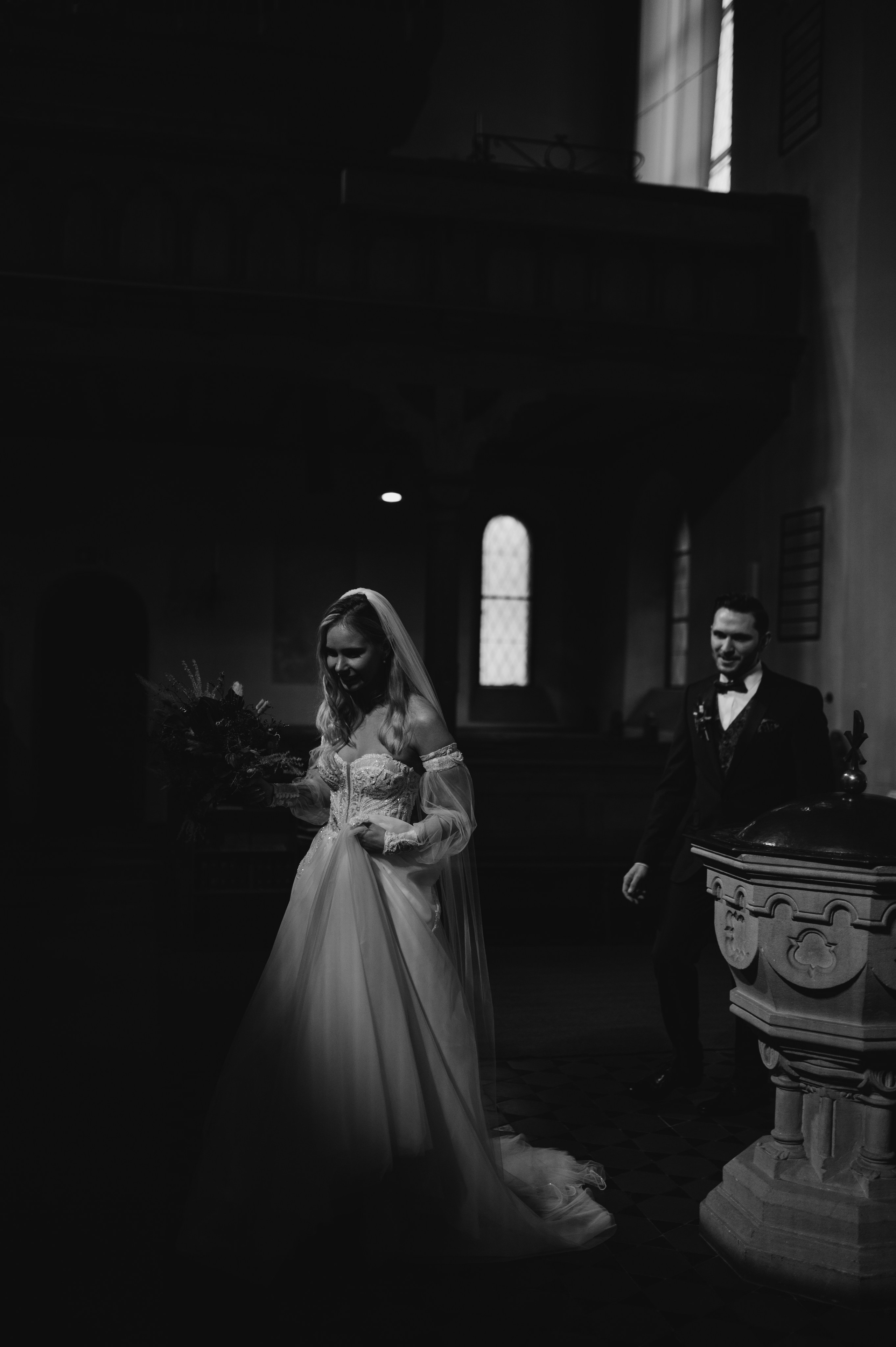 WINTER WEDDING IN NEUENDETTELSAU. Фотограф в Нюрнберге Ирина Менерт из Ансбаха