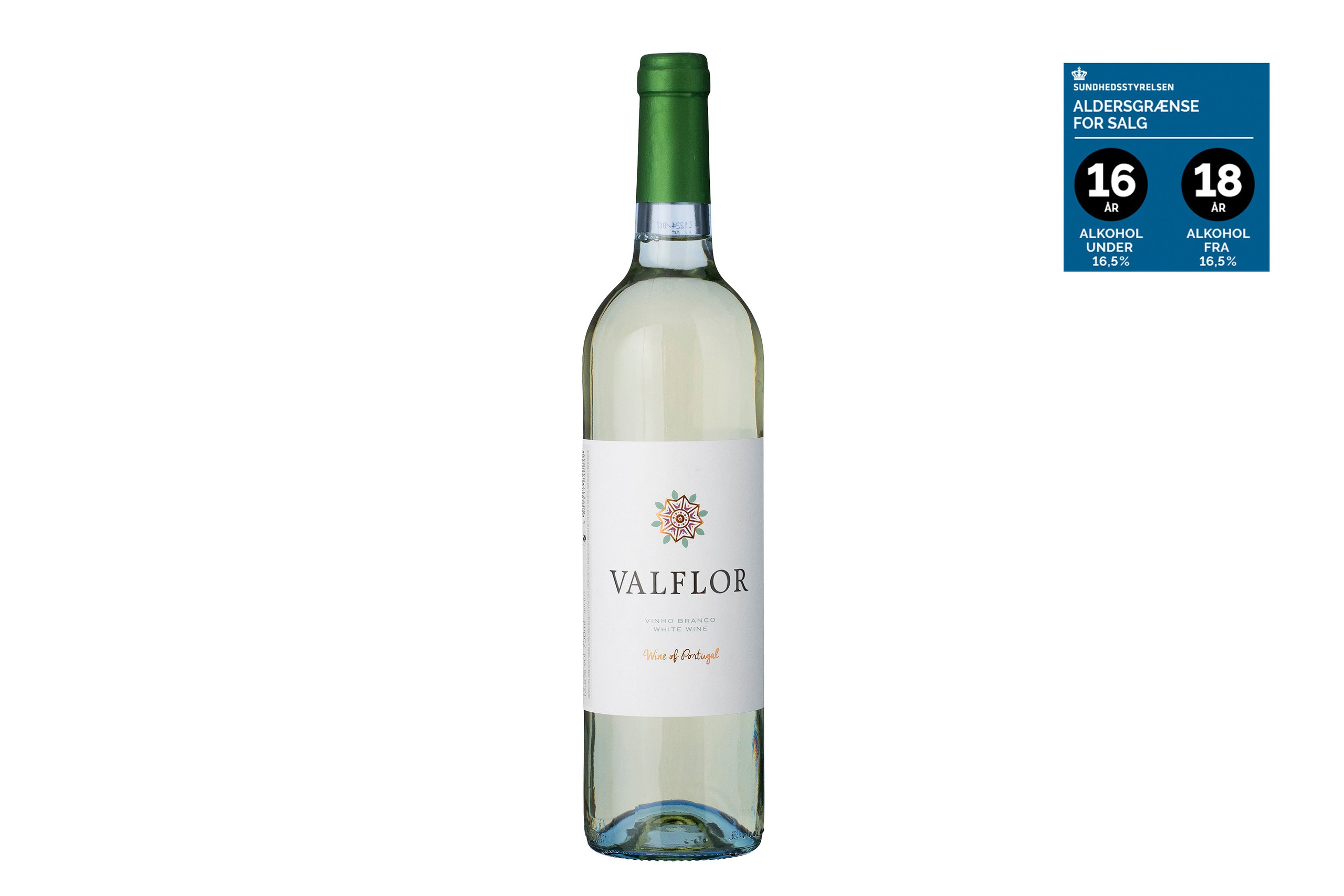 Hvidvin - Valflor, Branco. Det er en letdrikkelig hvidvin med klar citrongul farve, delikat frugtduft, frisk og velafbalanceret frugtsmag med velintegreret syre samt en blid og behagelig eftersmag. Denne harmoniske vin er særdeles velegnet til lyst kød, salater samt grillet og røget fisk.