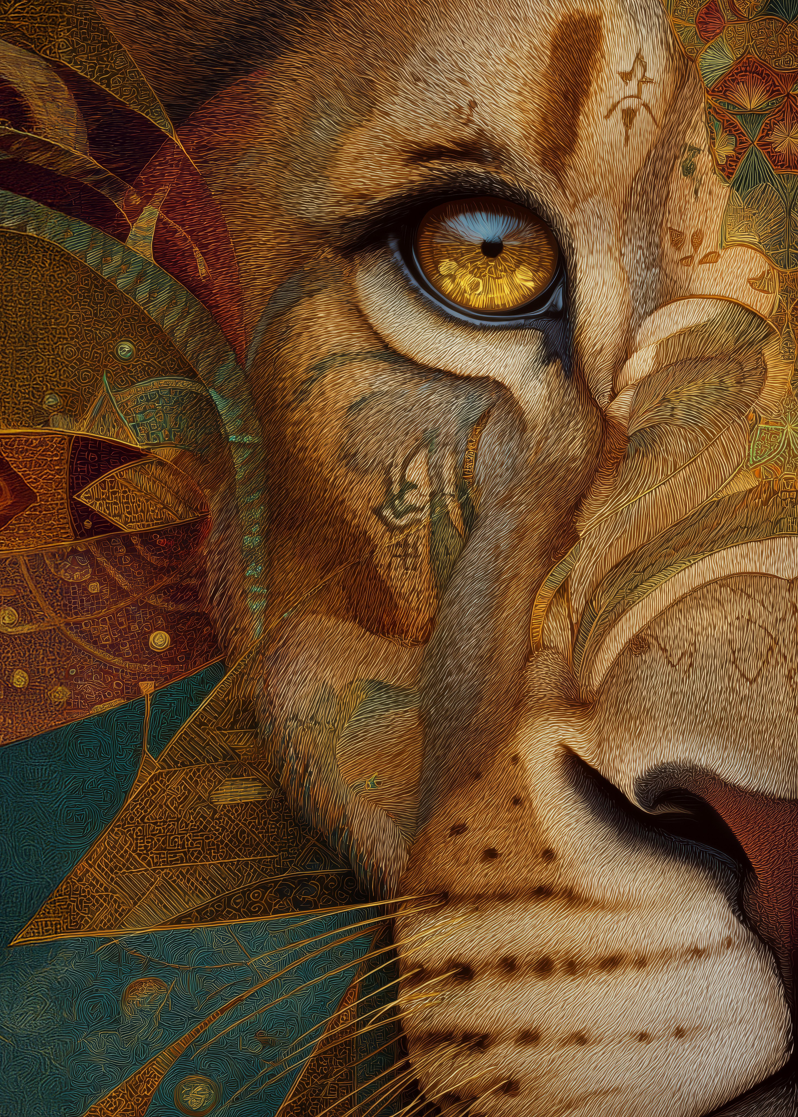 New Collection of Digital art: Eyes of the Guardians. Lolly Shine. Contemporary digital artist