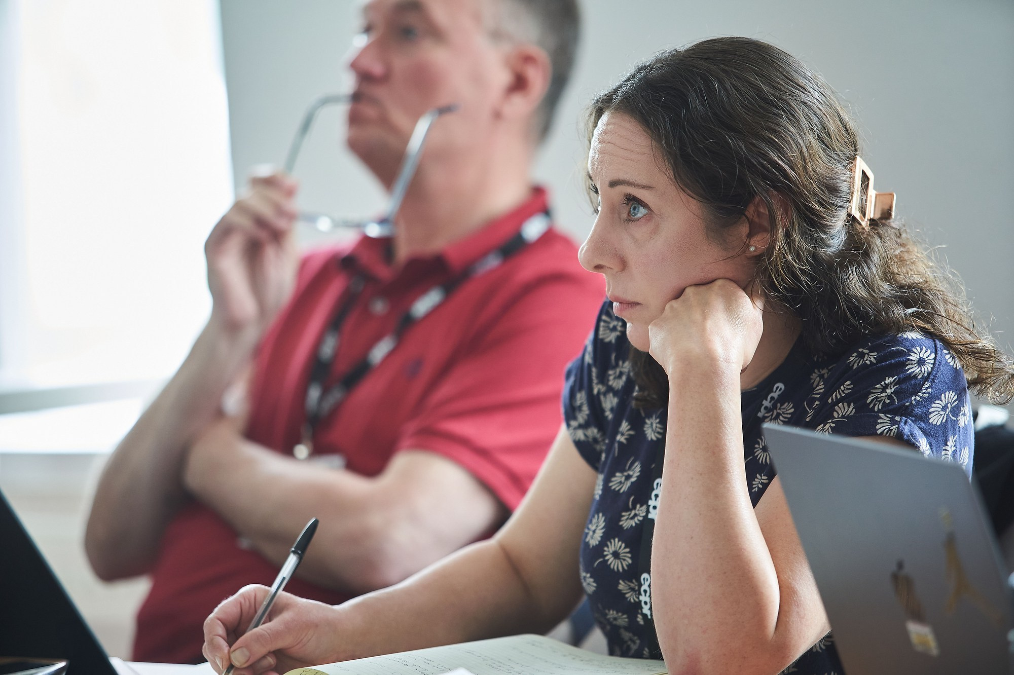 Attendees listen to a discussion in an ECPR workshop room.