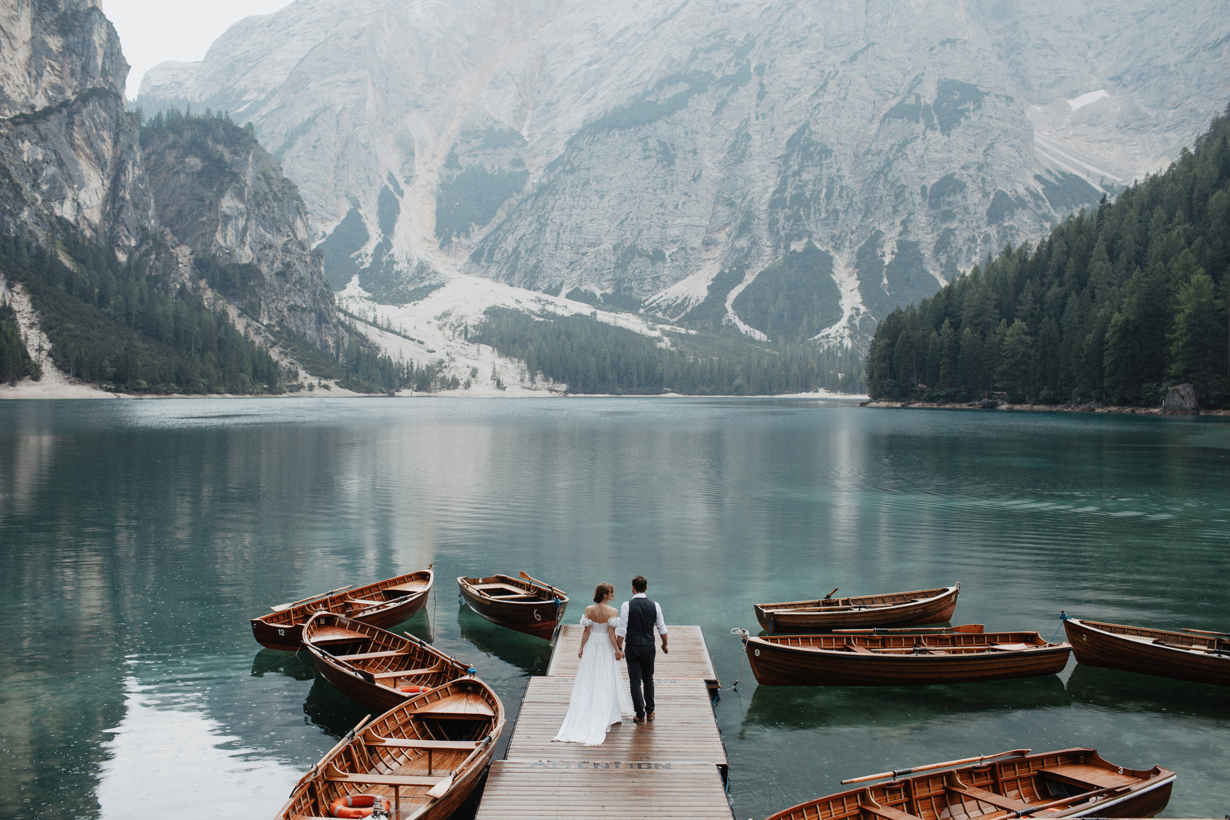 elopement Lago di Brayes