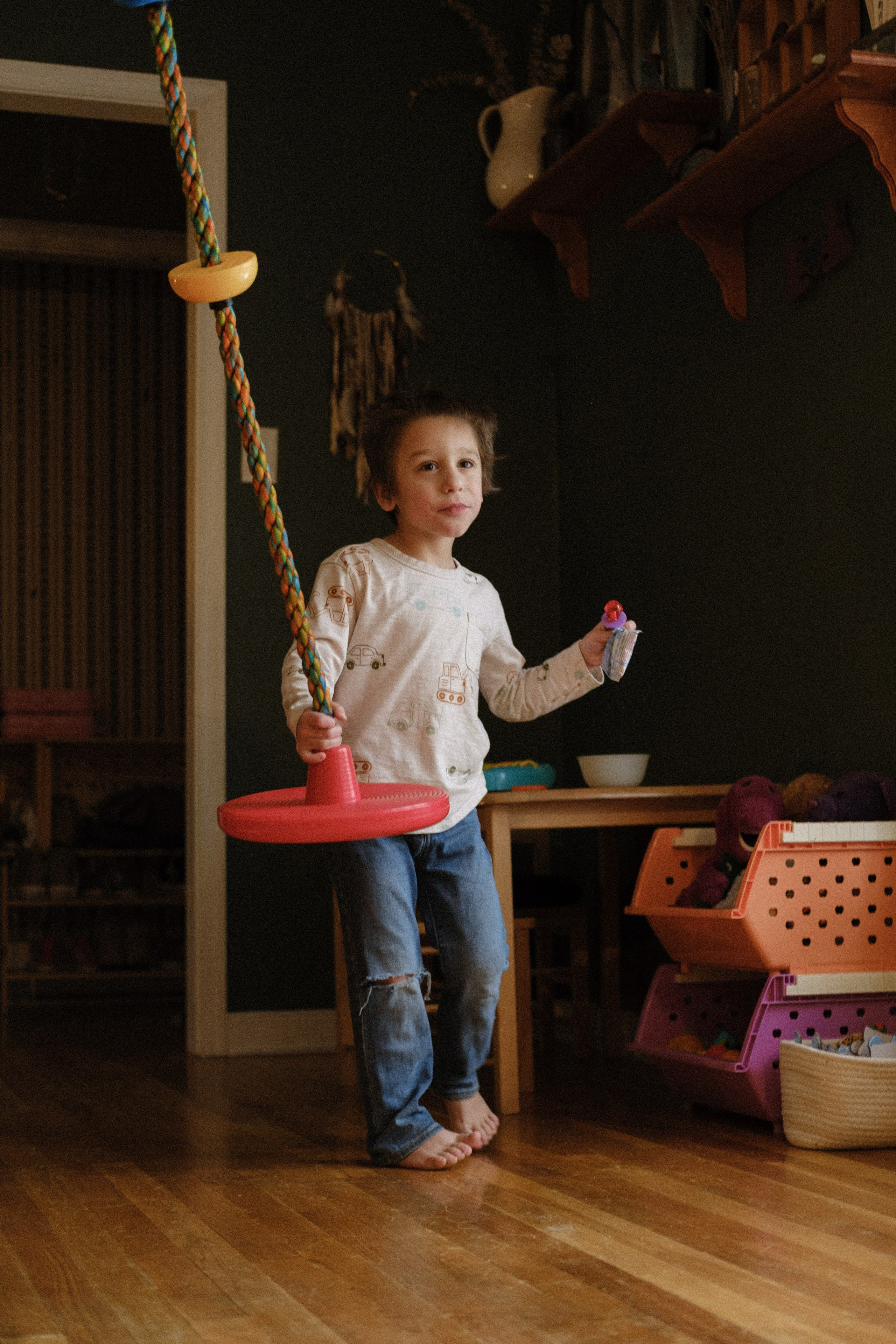 Candid family photography capturing autistic twins in their natural environment
