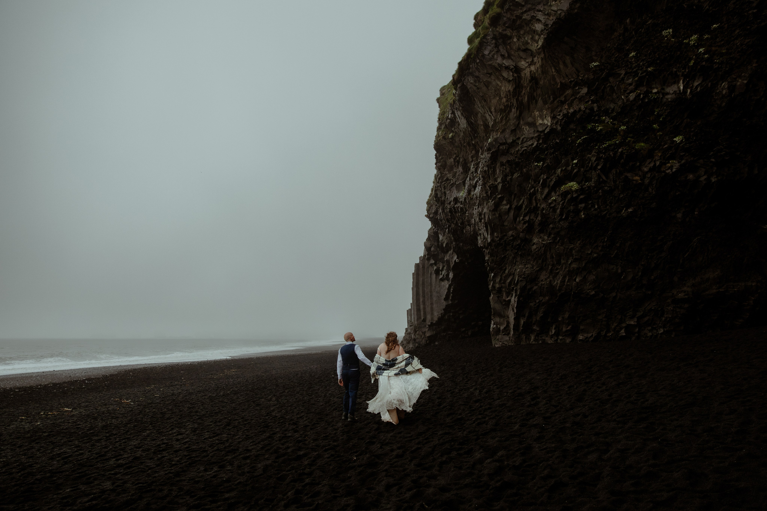 Iceland Elopement at Black Sand Beach. Iceland elopement photo and video | Nikolaichik Photo
