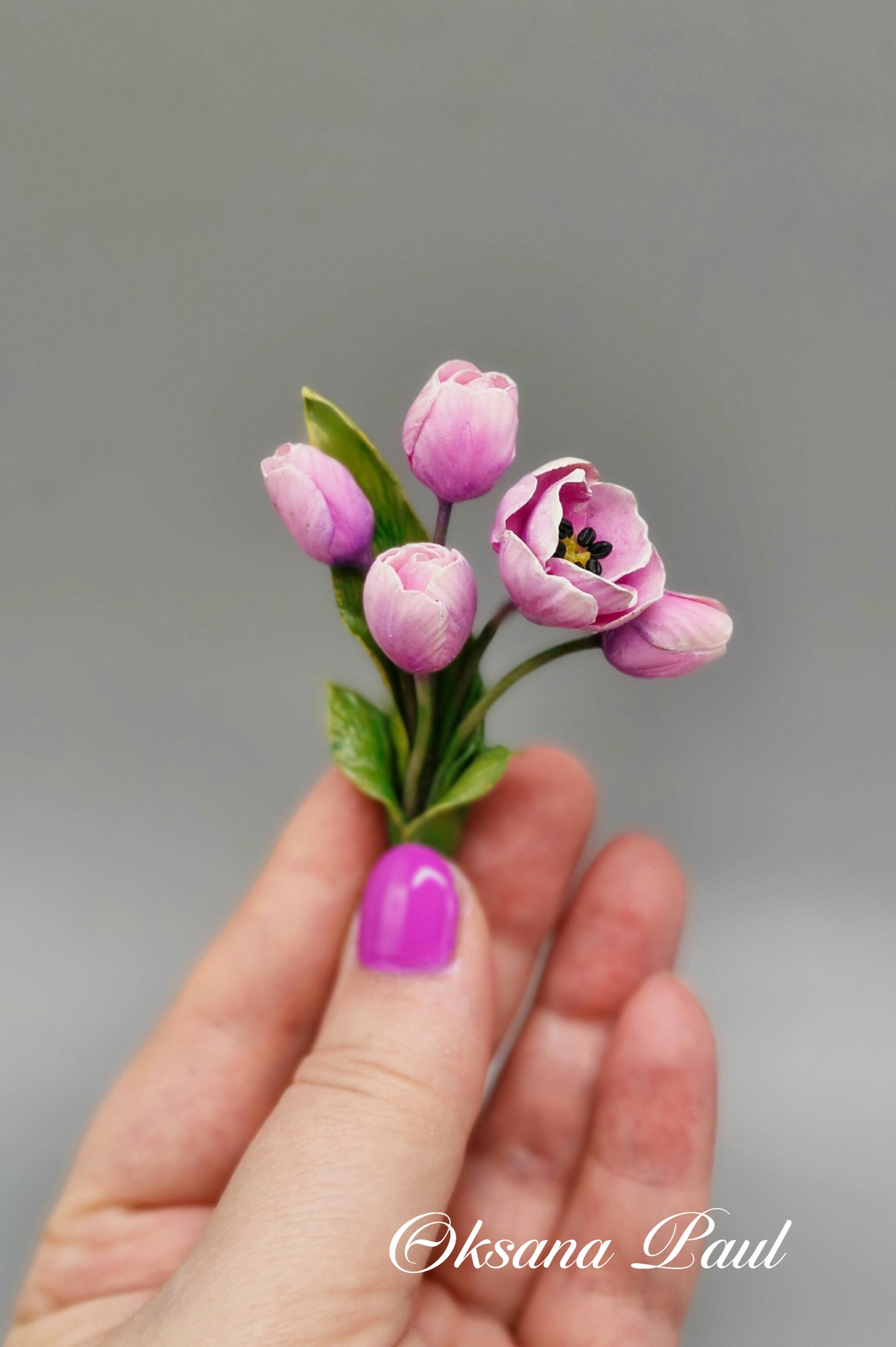 Броши с цветами / Blumen-Broschen ➜. Oksana Paul-Gardinen-Design Oksana Paul ✧ Art of Gardinen & Textile Design ✧ Polymer Clay Art & Handmade Creatures