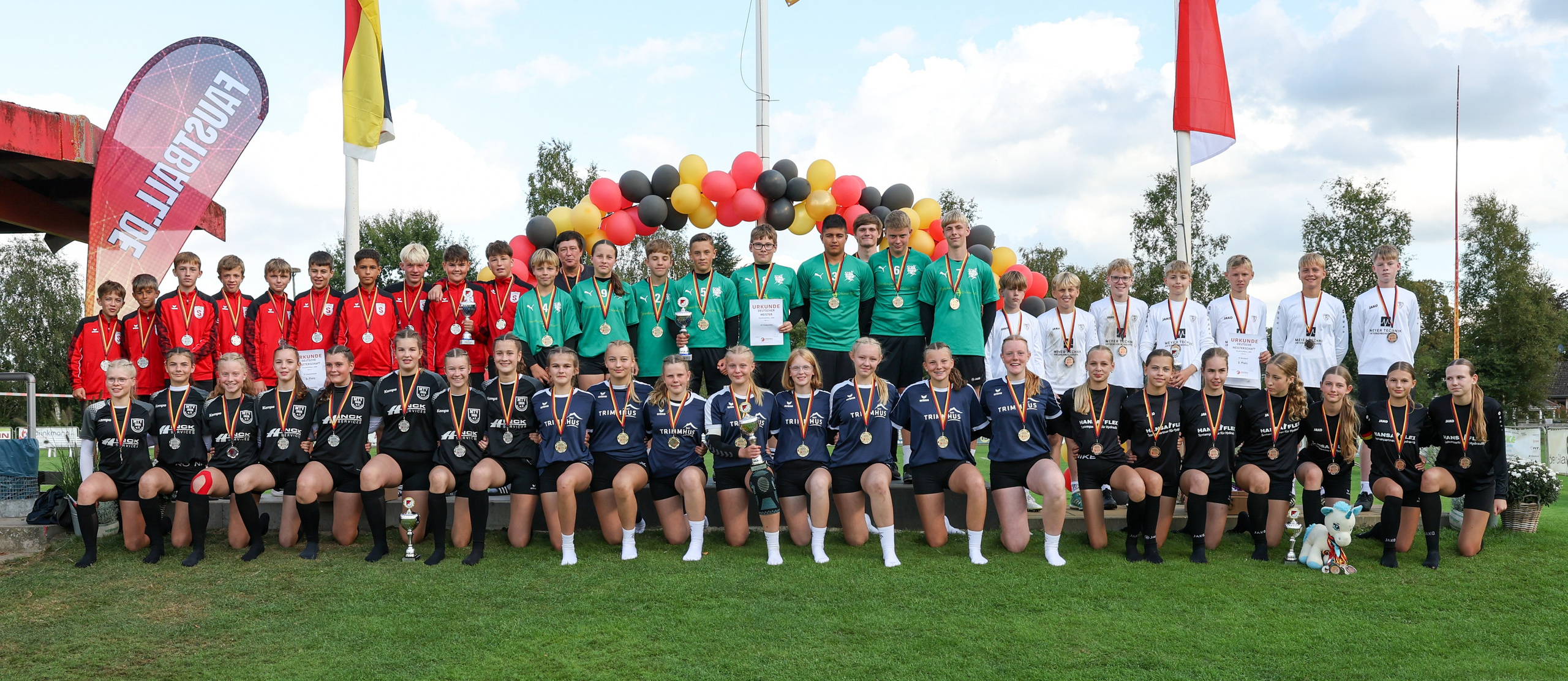 U14 holt DM-Bronze. TSV Borgfeld Faustball