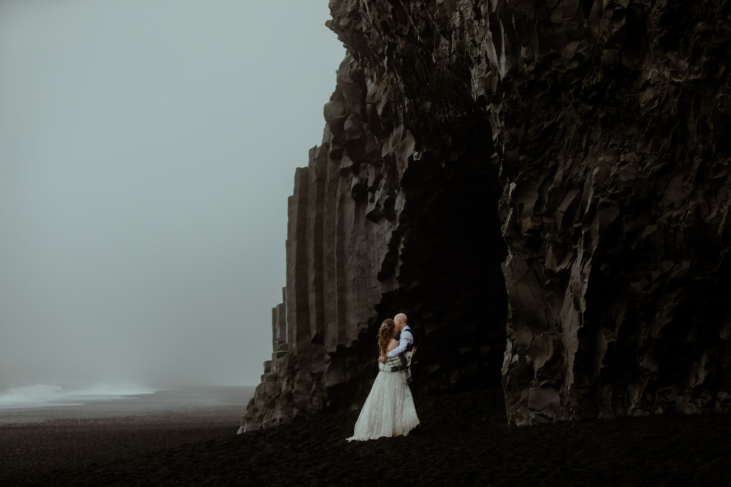 Iceland Elopement at Black Sand Beach. Iceland elopement photo and video | Nikolaichik Photo