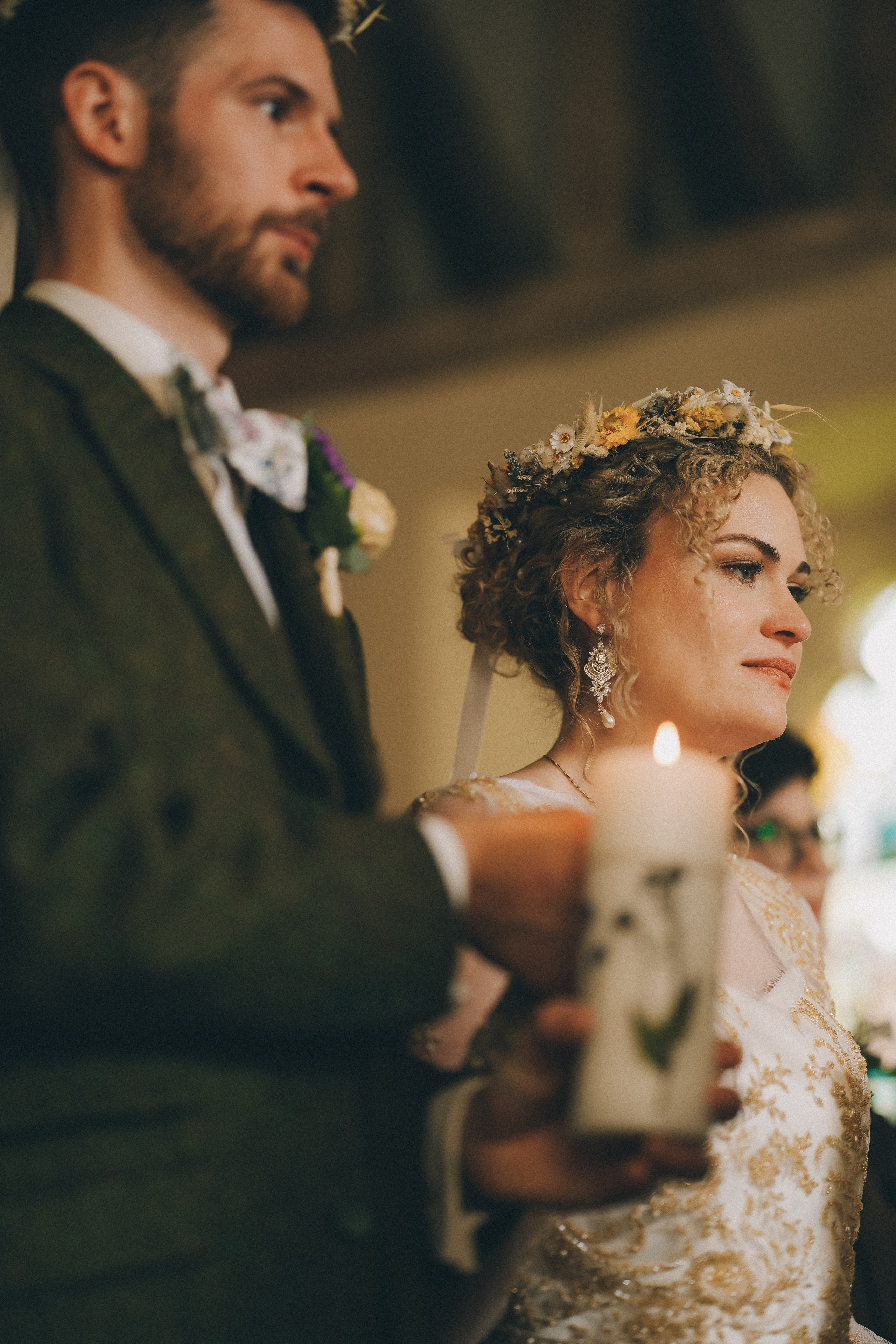 wedding ceremony in chapel