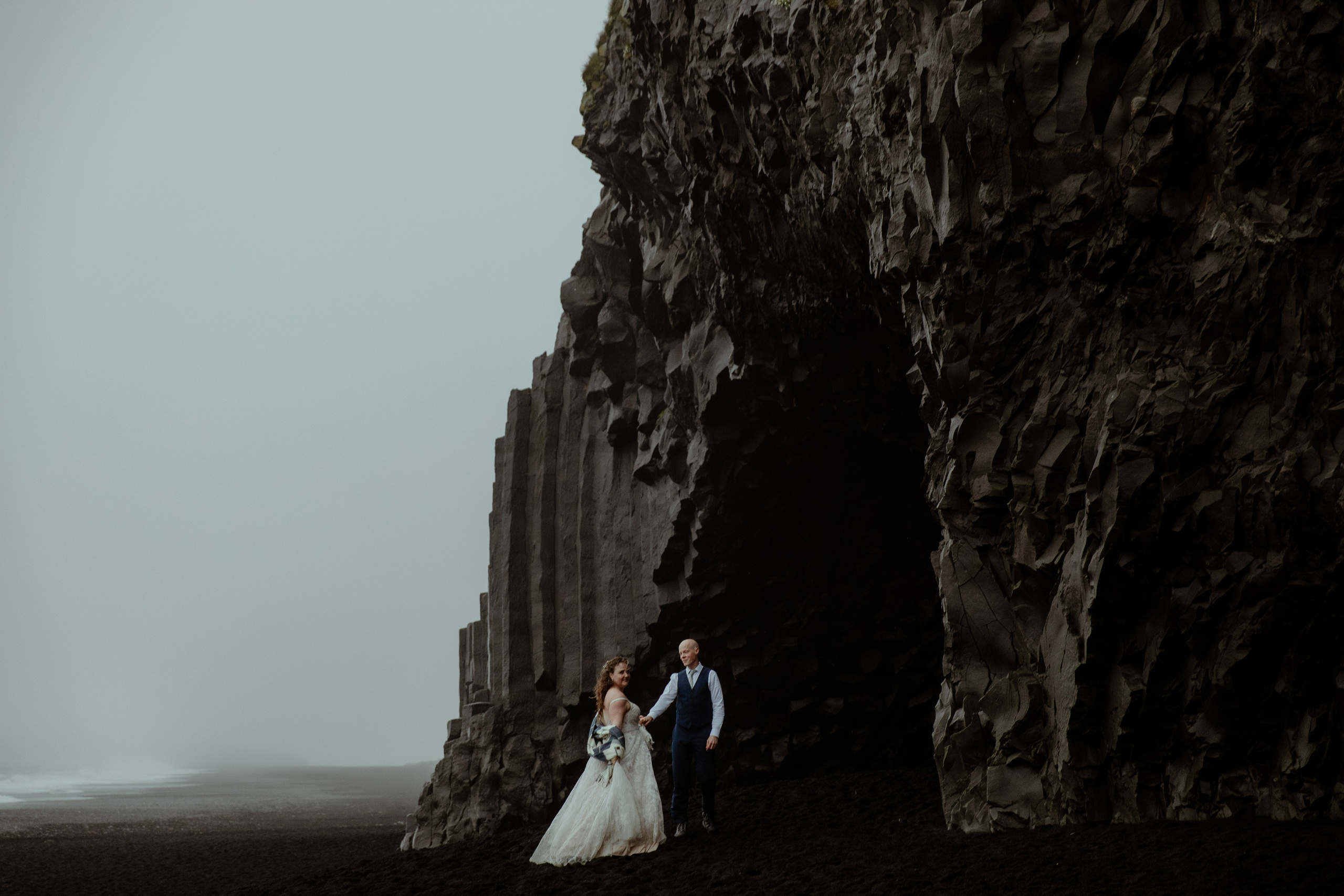 Iceland Elopement at Black Sand Beach. Iceland elopement photo and video | Nikolaichik Photo