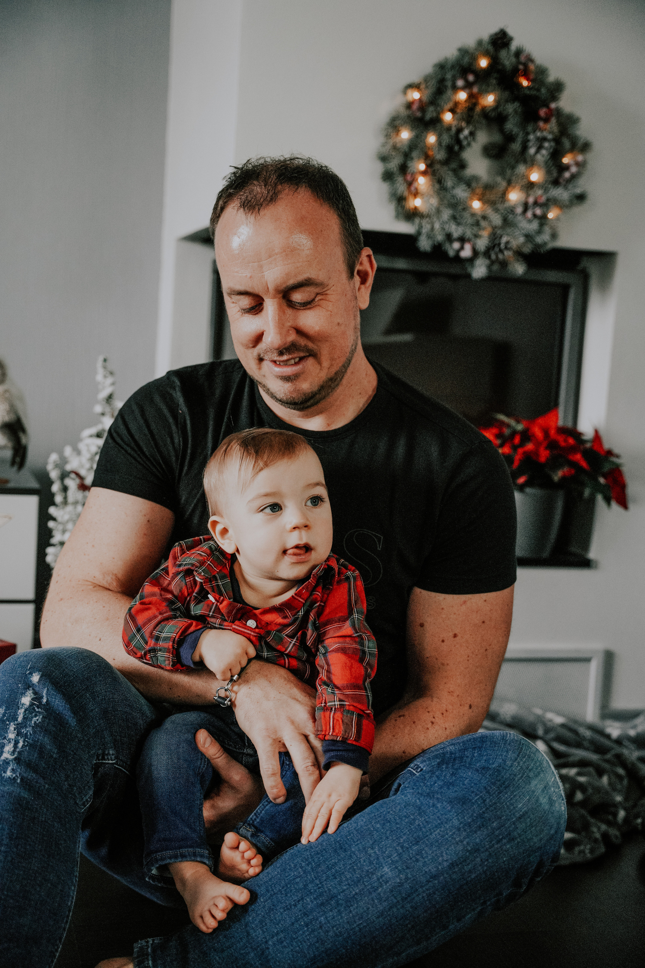 Christmas Family home photoshoot. Семейный фотограф Плзень Анита Дергачева