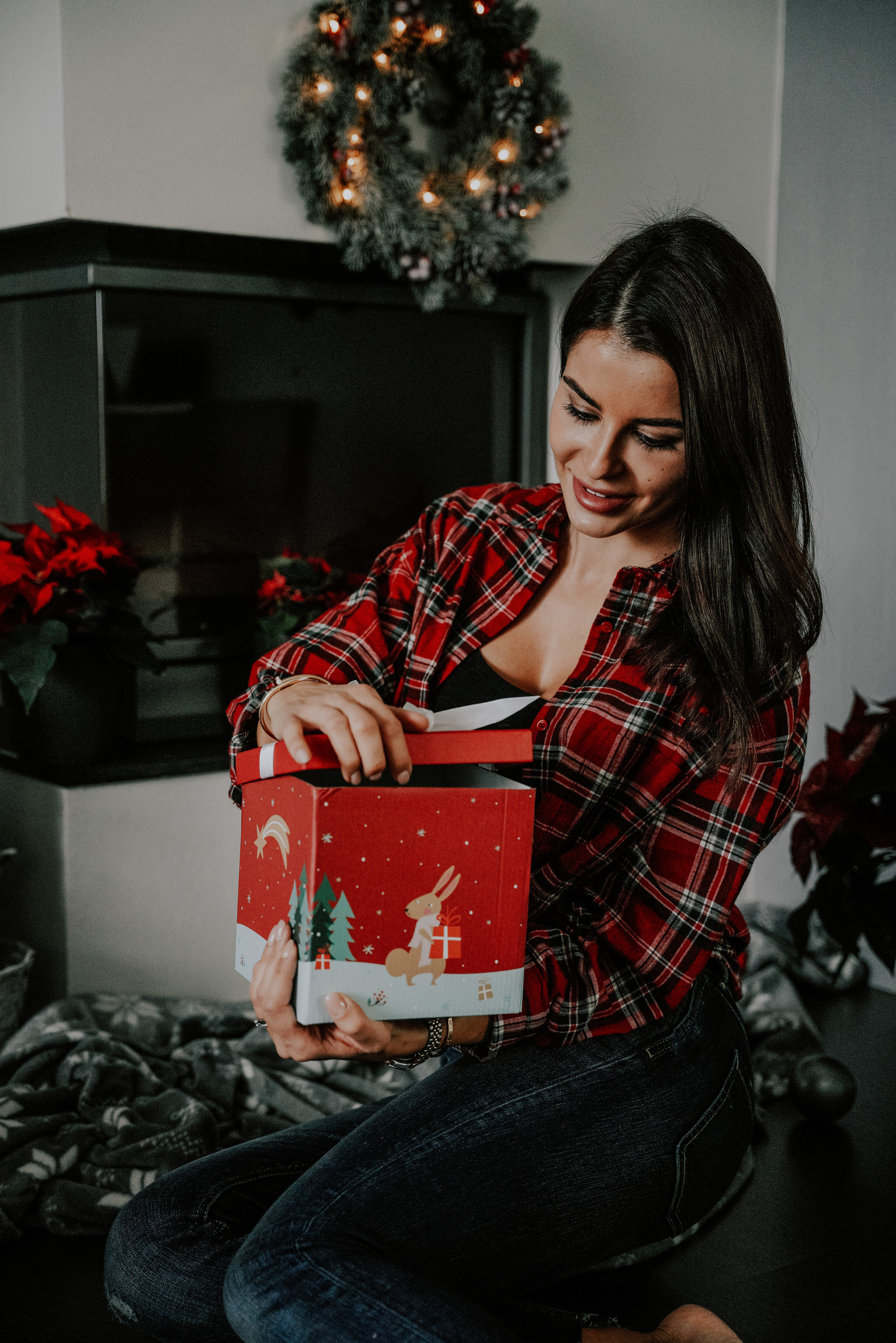 Christmas Family home photoshoot. Семейный фотограф Плзень Анита Дергачева