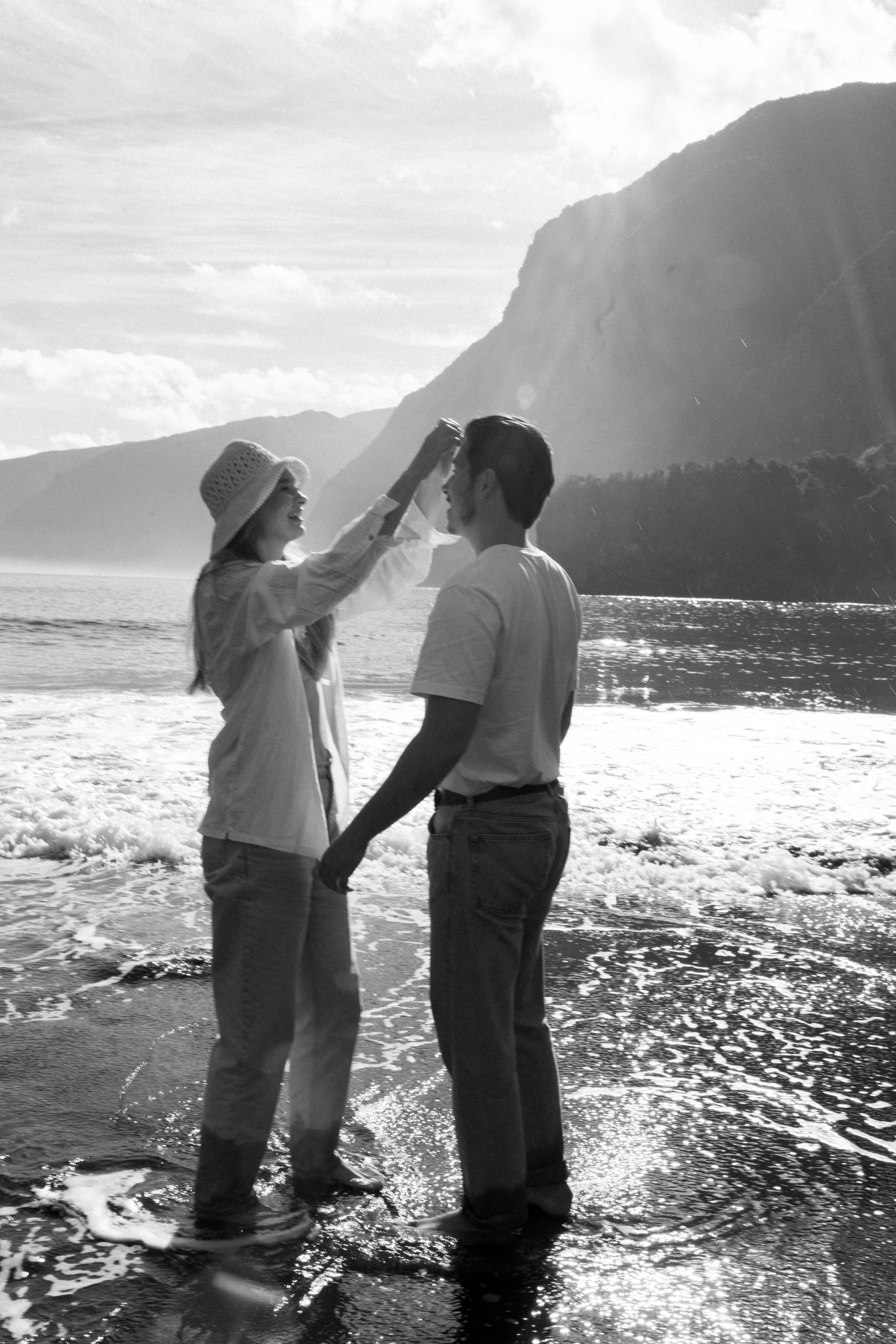 Exploring the Magic of Seixal Beach with two lovers. Wedding photographer and videographer based in Timisoara, Romania