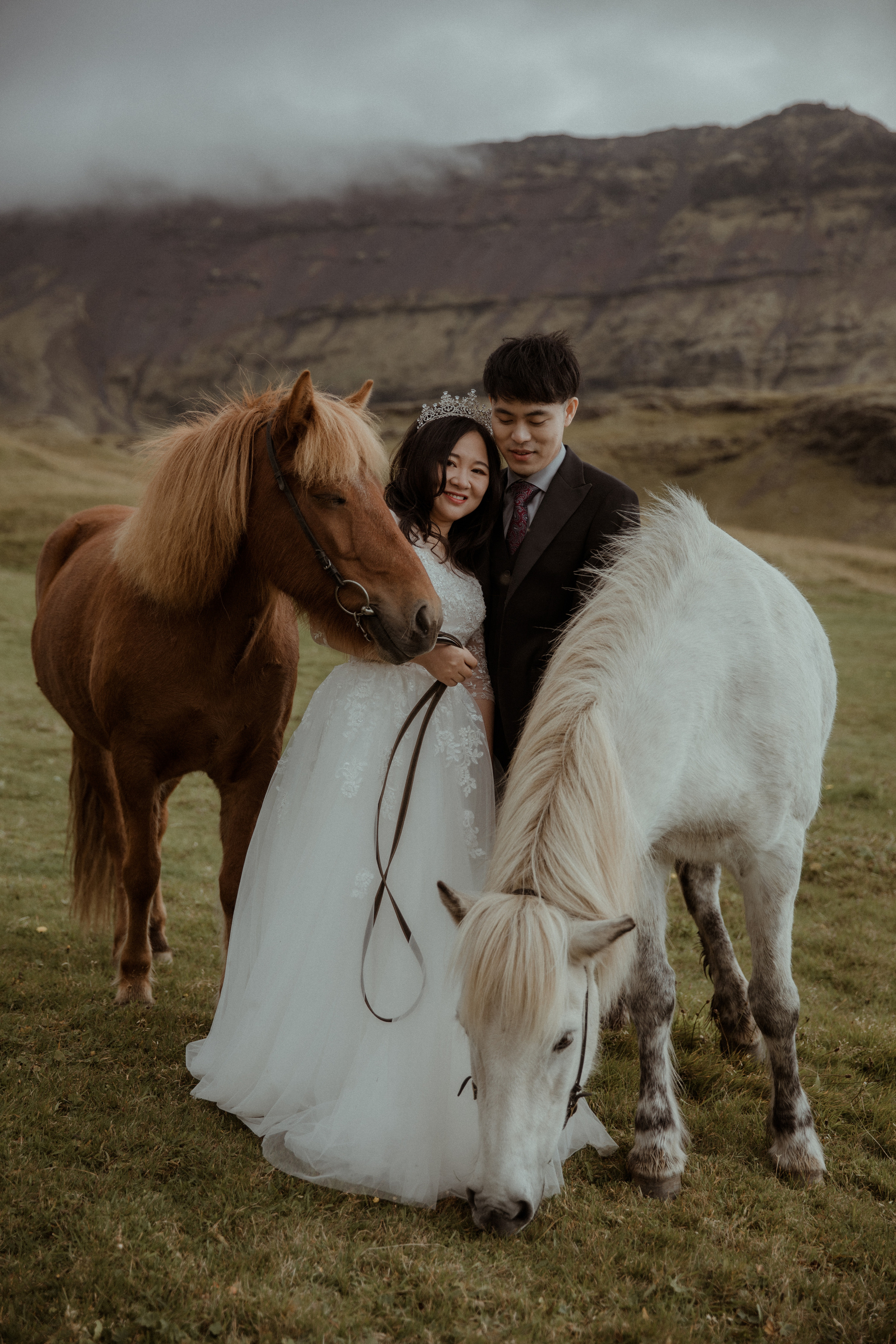 Elopement at Seljalandsfoss waterfall in Iceland. Iceland elopement photo and video | Nikolaichik Photo