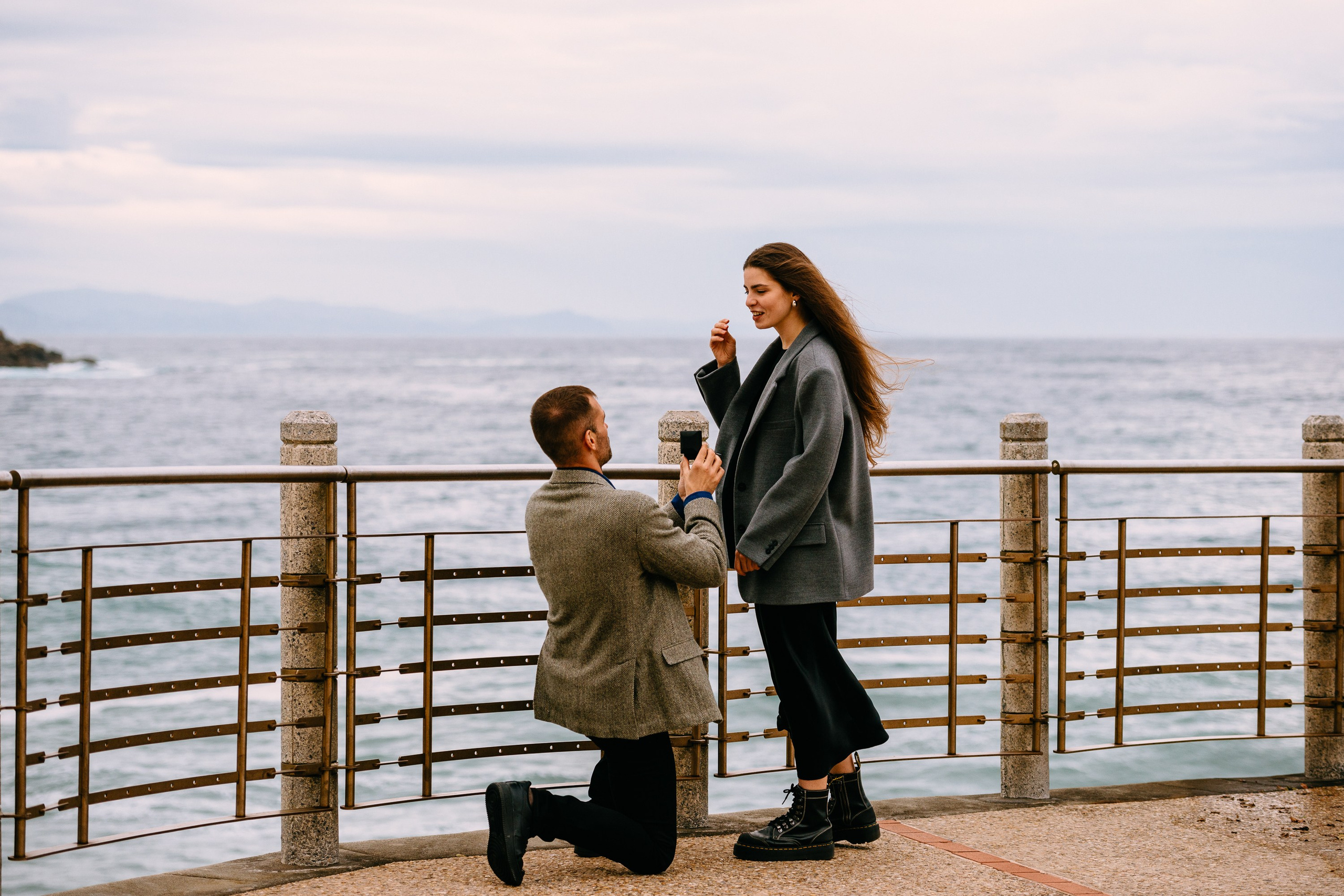 Mariage proposal in San-Sebastian Basque country. Photographer in Bilbao Irina Makou