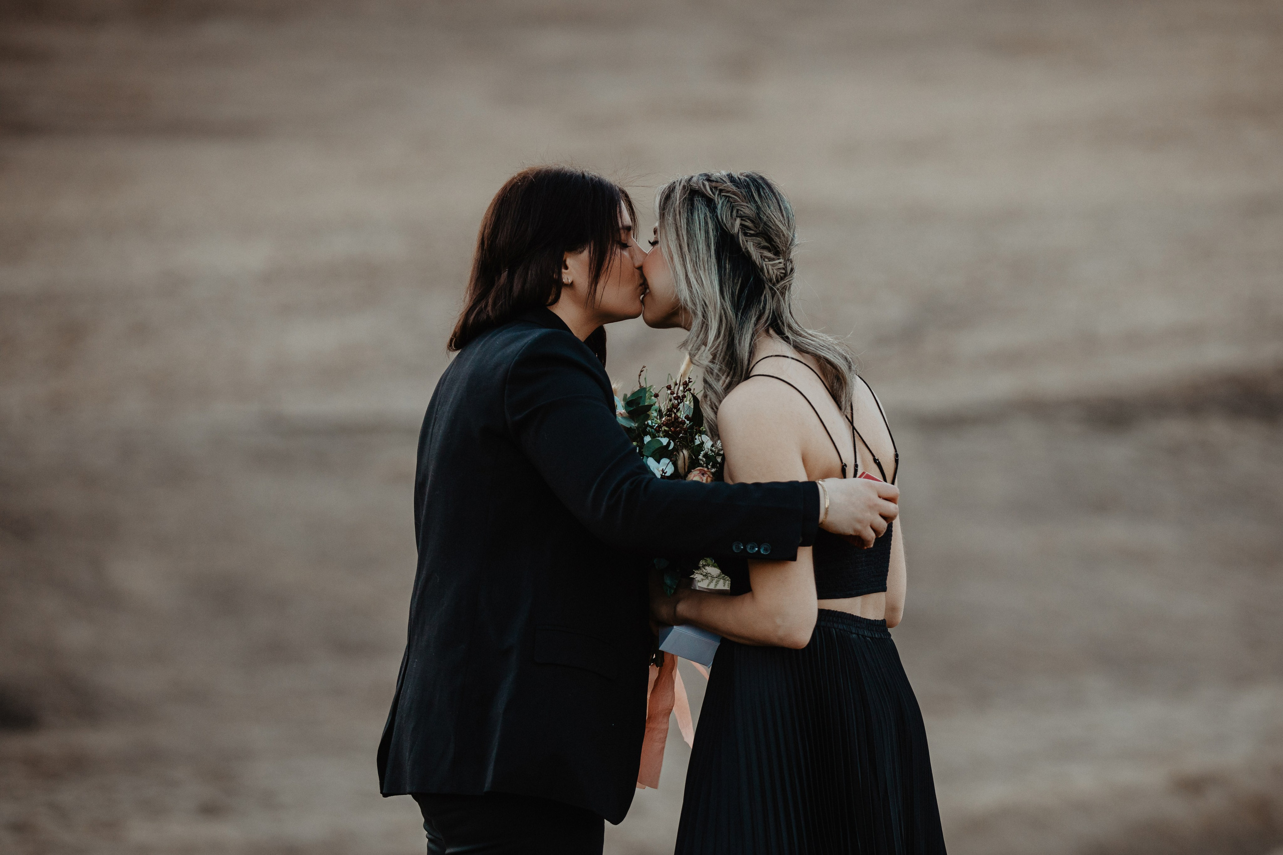 Same Sex Wedding at Iceland Black Sand Beach. Iceland elopement photographer & videographer
