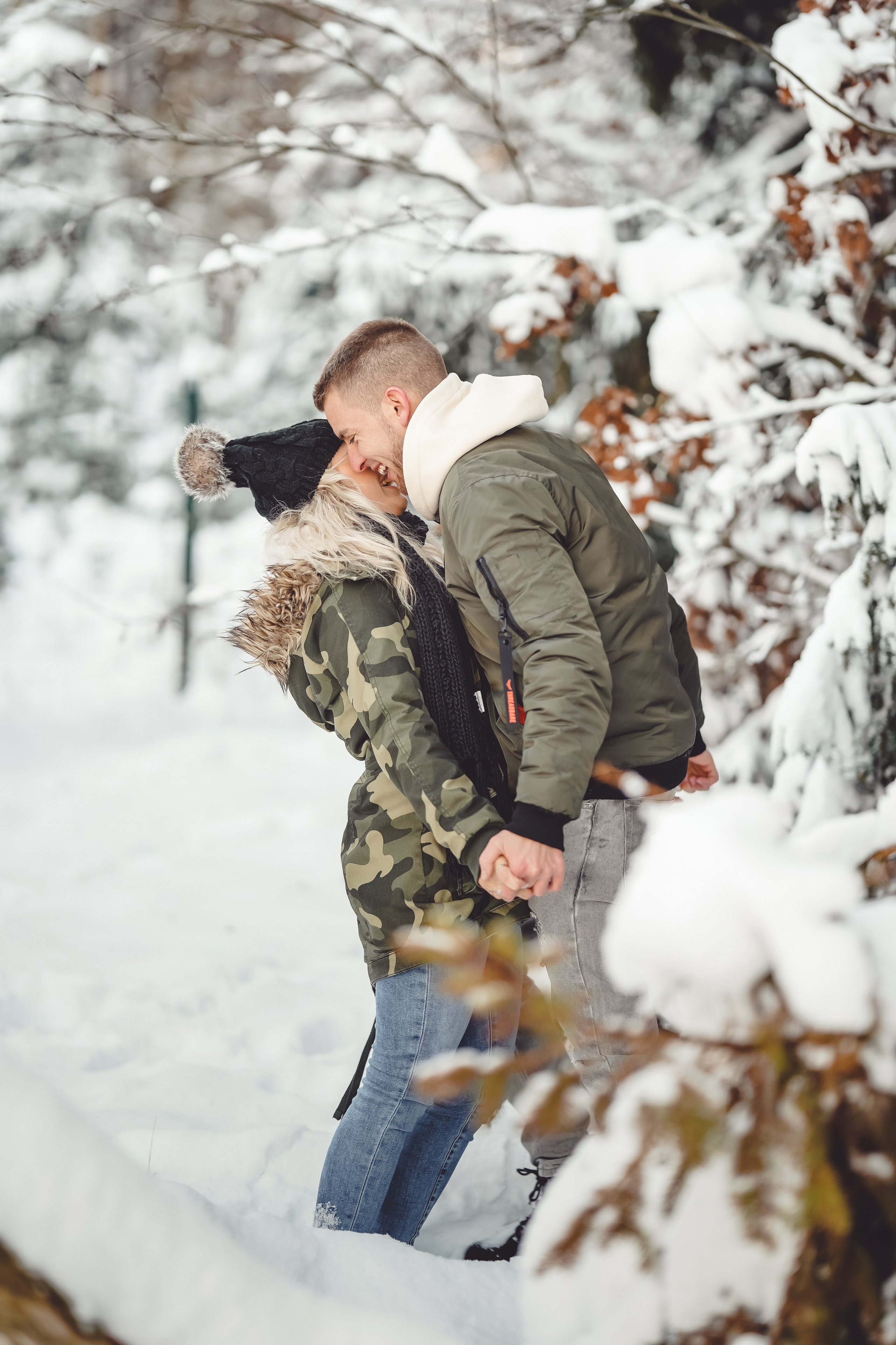Winter Lovestory. Portraitfotografie in Gründau Elena Ohnstedt