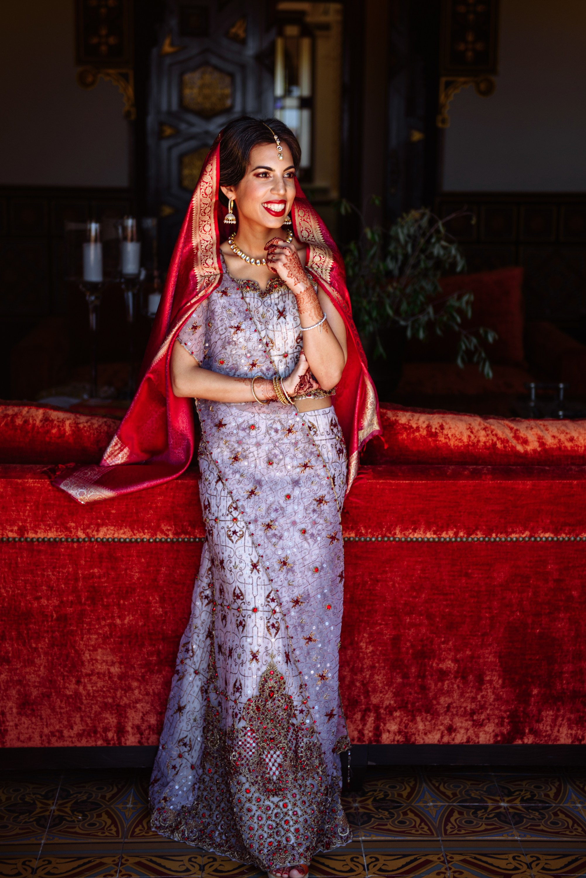 Elegancia Oriental. La Magia de una Boda India en La Gran Villa Rosa. Фотограф Екатерина Гасанова — фотосессии в Барселоне