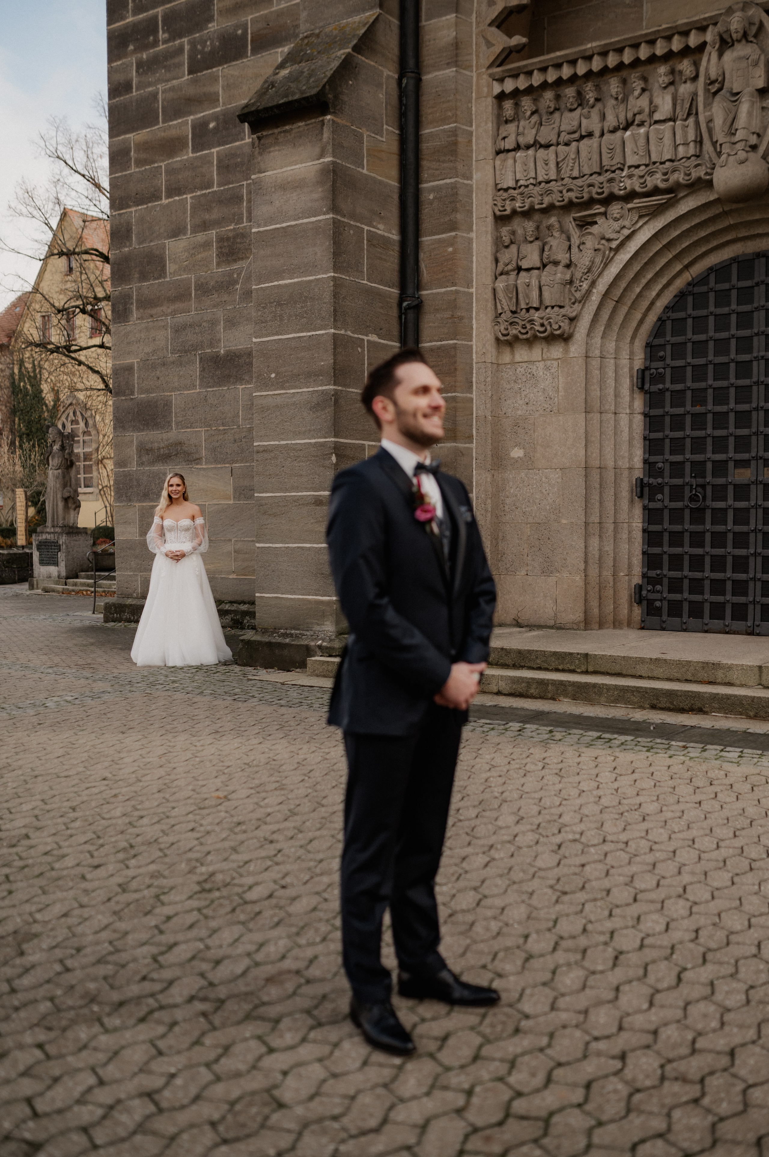 WINTER WEDDING IN NEUENDETTELSAU. Фотограф в Нюрнберге Ирина Менерт из Ансбаха