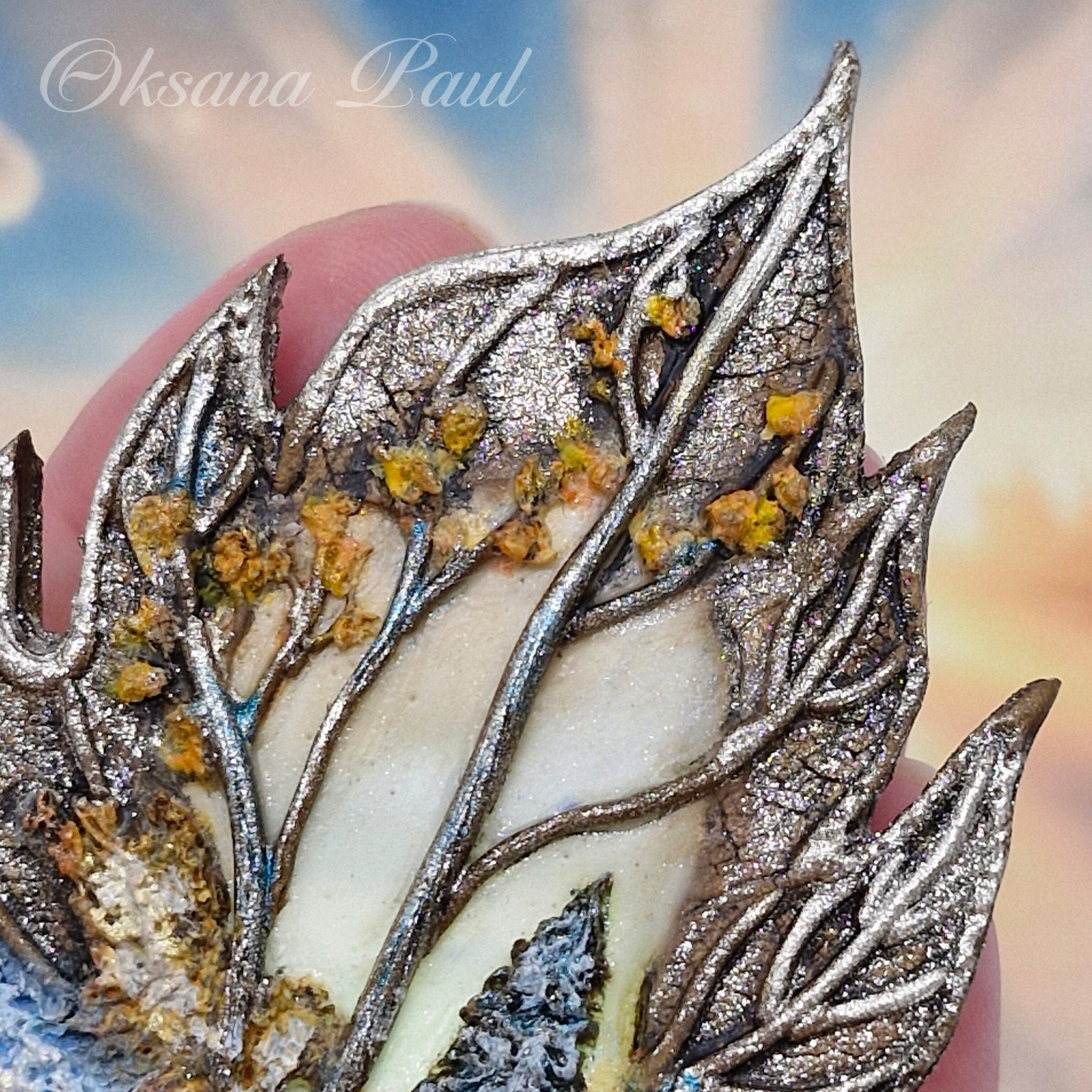 Броши с цветами / Blumen-Broschen ➜. Oksana Paul-Gardinen-Design Oksana Paul ✧ Art of Gardinen & Textile Design ✧ Polymer Clay Art & Handmade Creatures