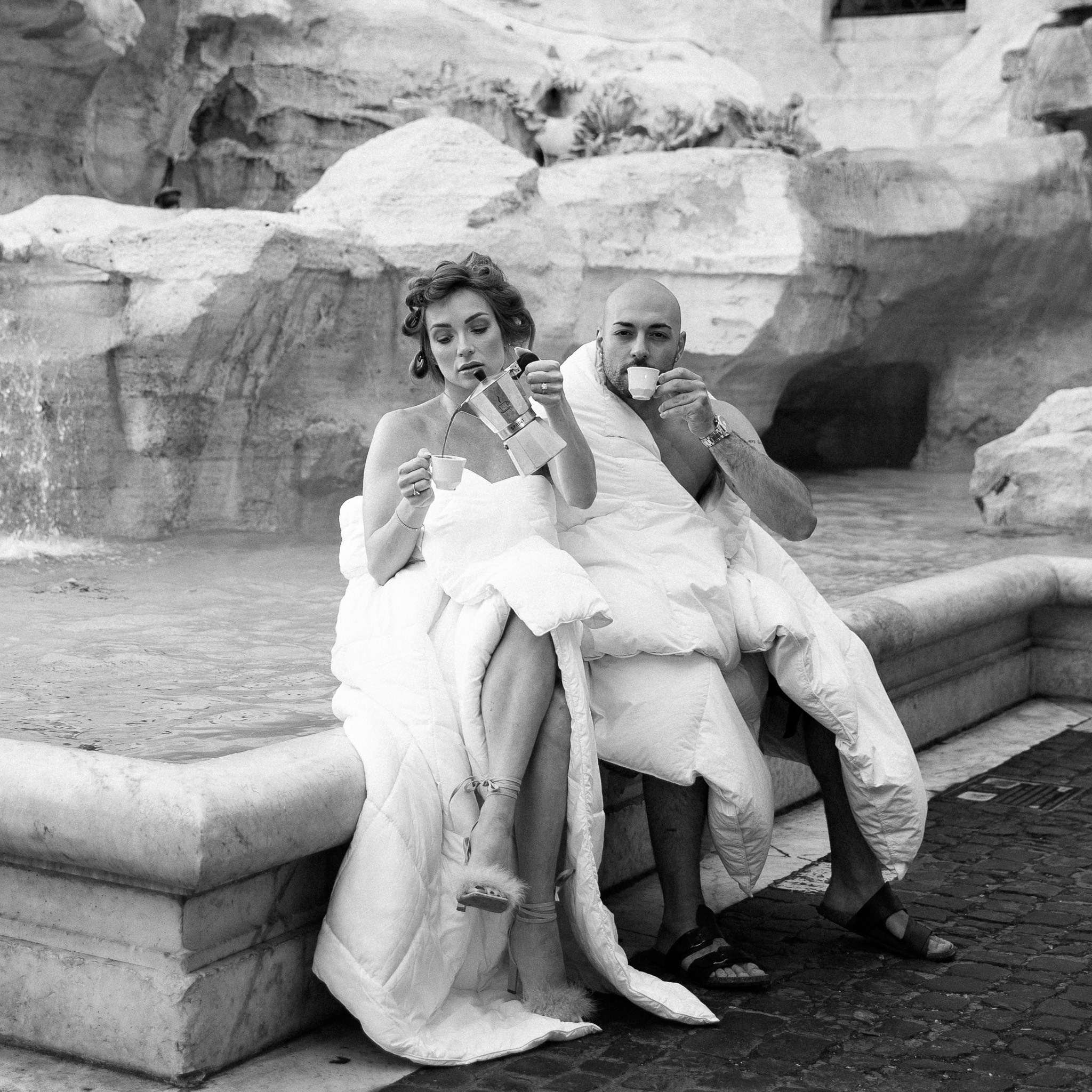 Love, Duvets, and the Eternal City: A Dreamy Elopement in Rome. Elizaveta Razumova: Cinematic Photography for Love, Weddings, Portraits & Brands