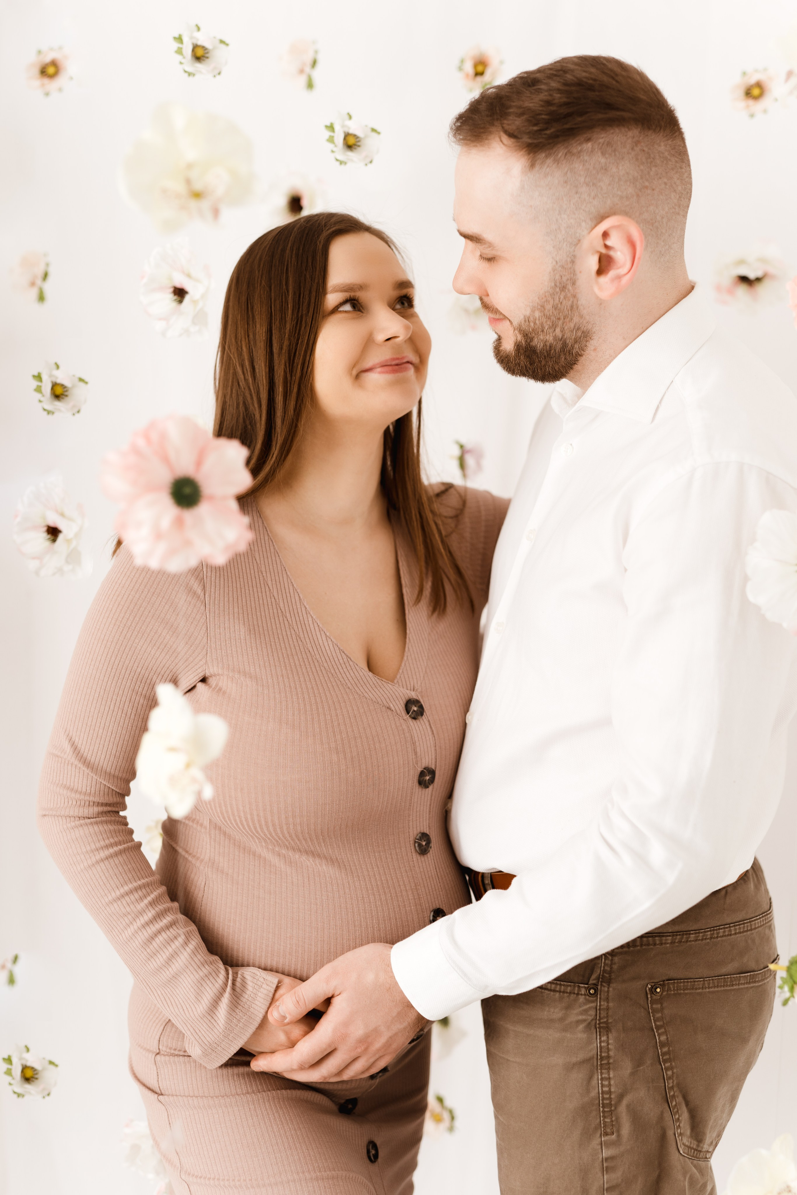 Sesja ciążowa Marty i Łukasza. Fotograf Łódź - sesja ciążowa, noworodkowa, dziecięca. Studio w Łodzi