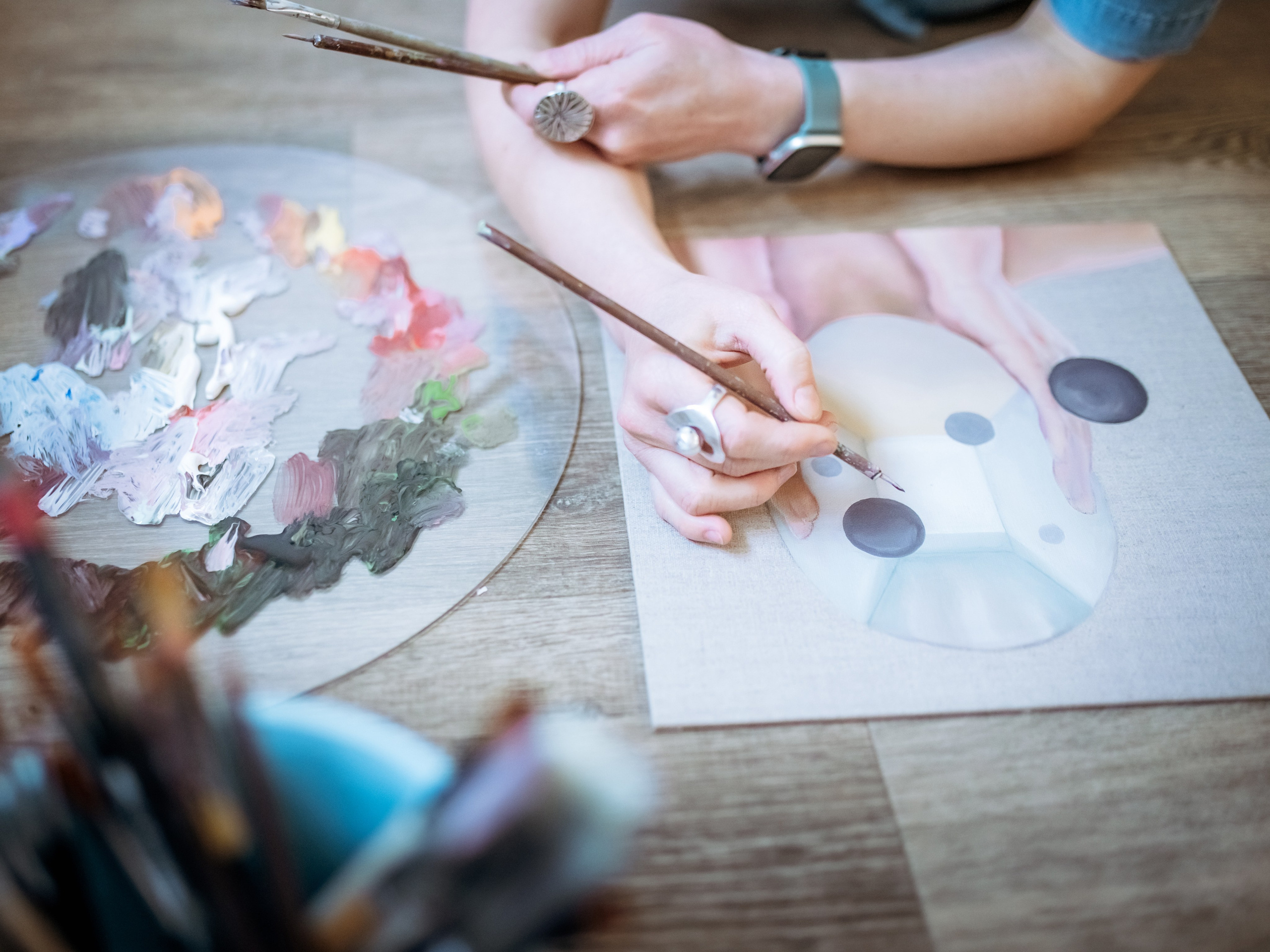 Surrealist artist Mariya Myronova based in Cambridge UK