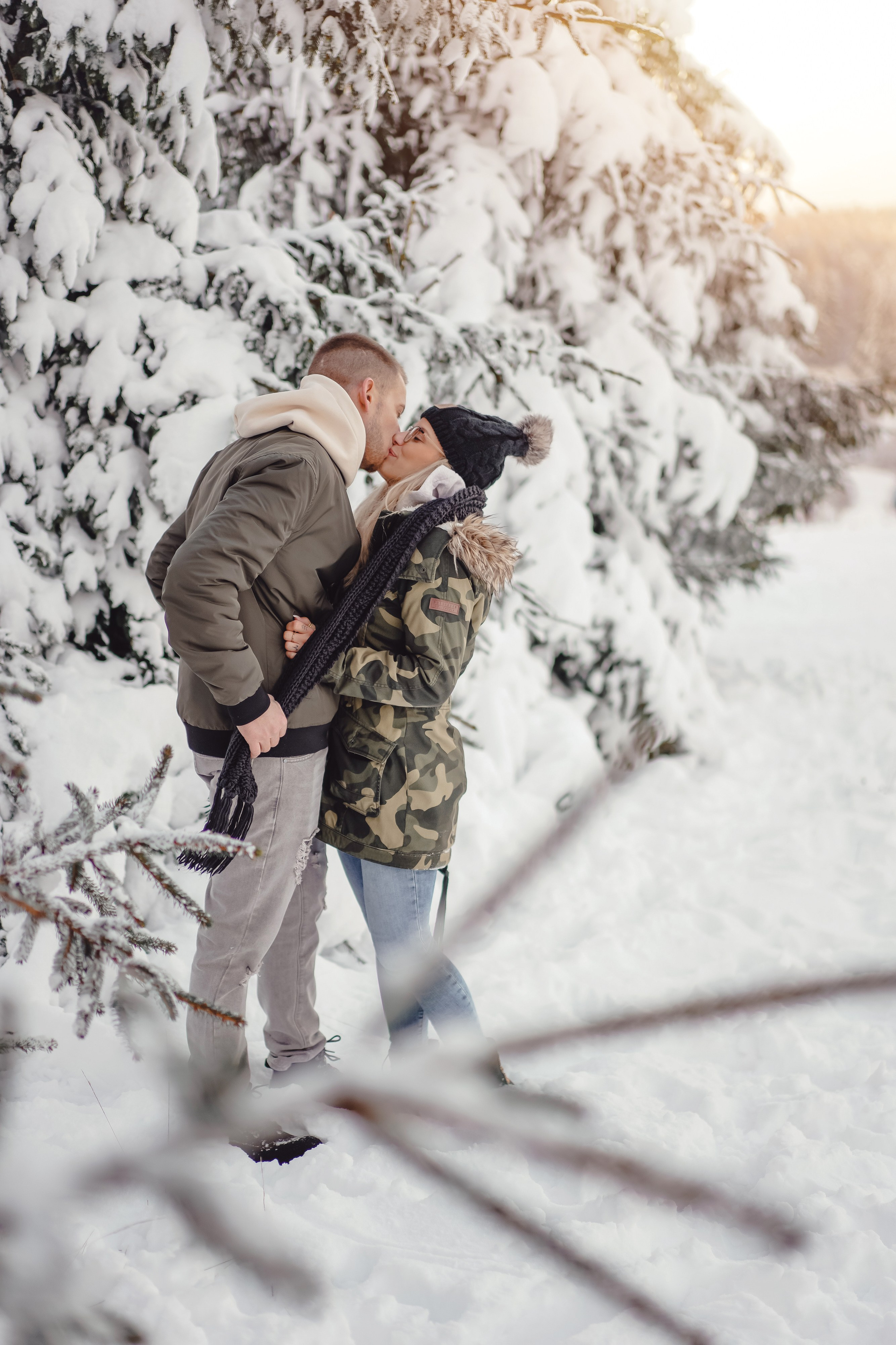 Winter Lovestory. Portraitfotografie in Gründau Elena Ohnstedt