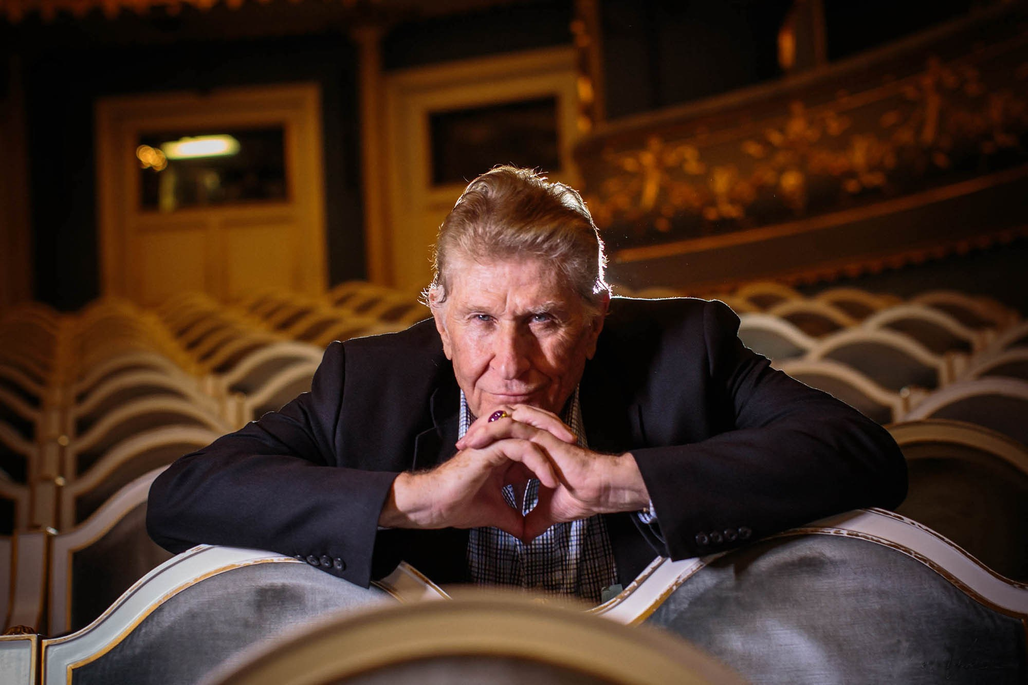 Opera star Sherril Milnes, photographed at the Estates Theater in Prague.