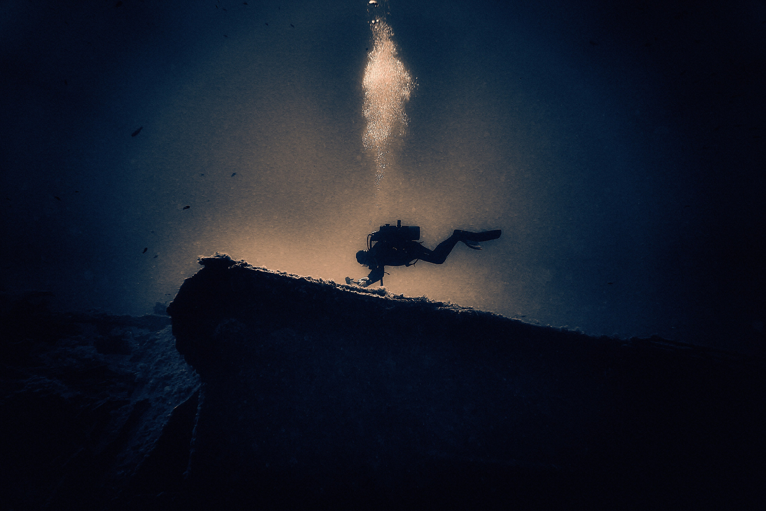 Podwodny fotograf - Andriej Szypilow - underwater photography. Tajemnica - wielka, głęboka i wszechobecna - to jest ta jakość, której przede wszystkim szukam w fotografii podwodnej...