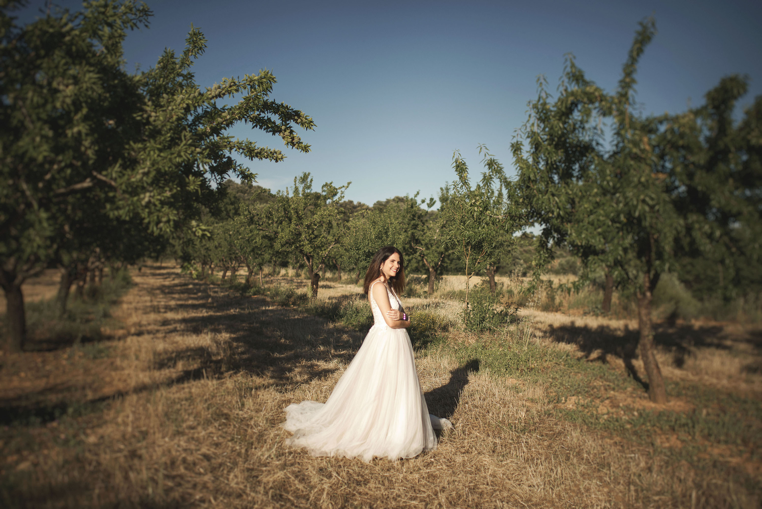 novia campo almendro
