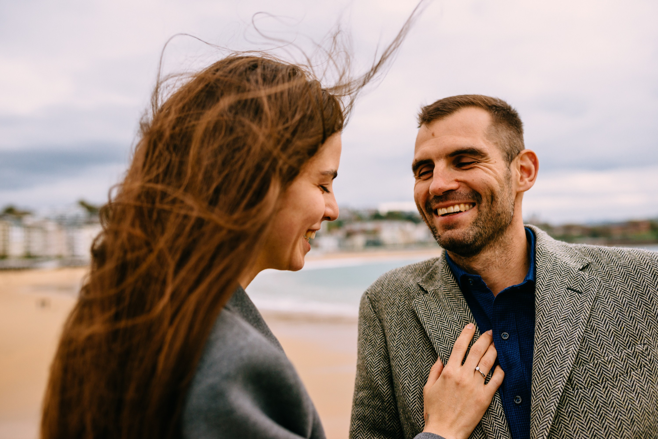 Mariage proposal in San-Sebastian Basque country. Photographer in Bilbao Irina Makou