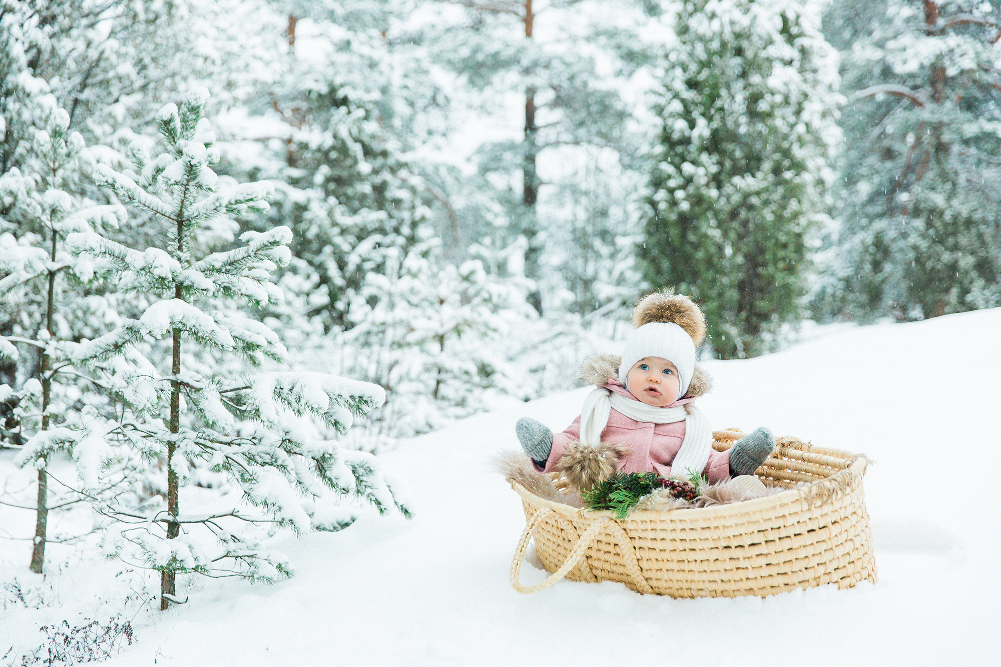 joulukorttikuvaus miljöössä