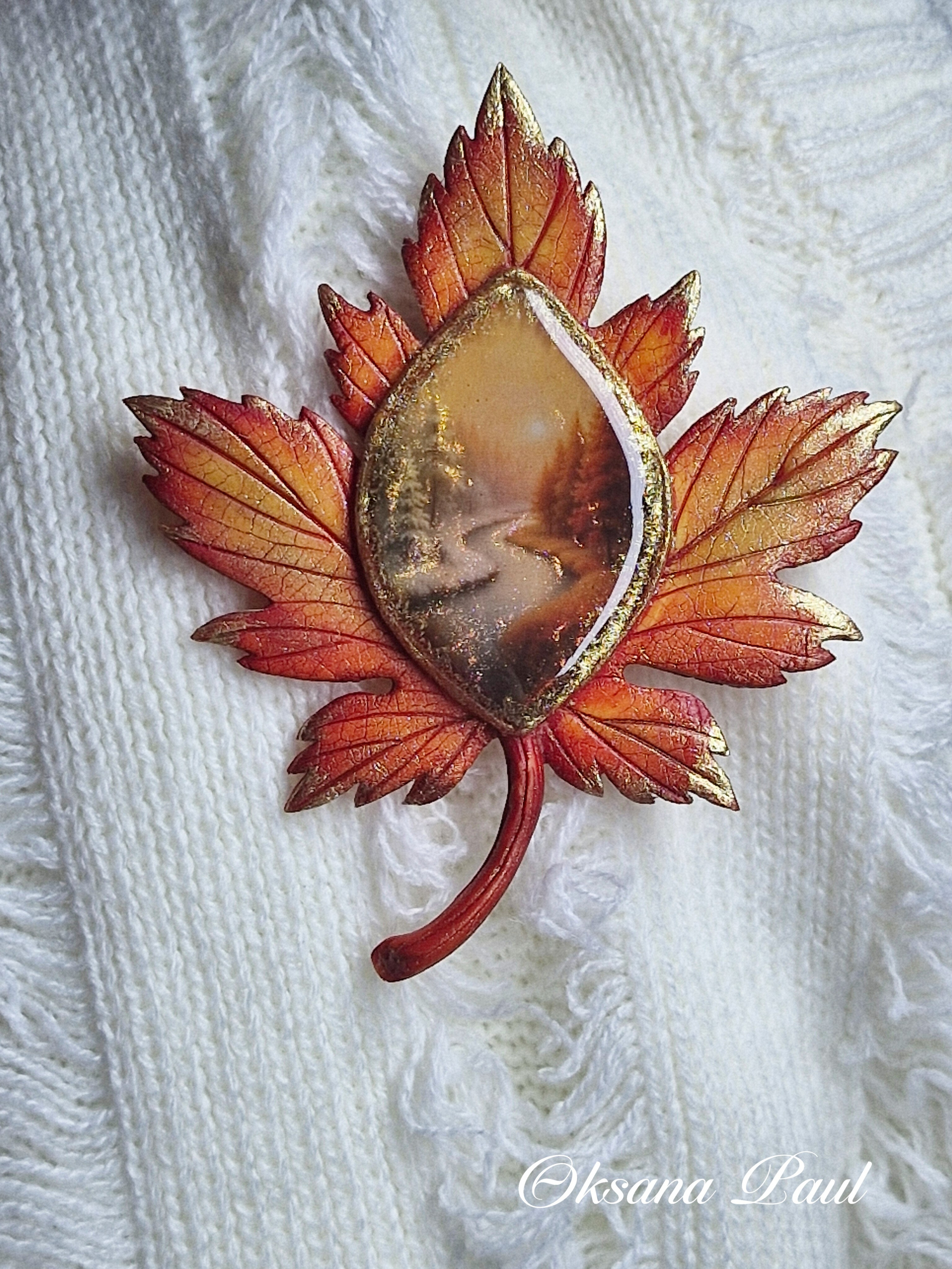 Броши с цветами / Blumen-Broschen ➜. Oksana Paul-Gardinen-Design Oksana Paul ✧ Art of Gardinen & Textile Design ✧ Polymer Clay Art & Handmade Creatures