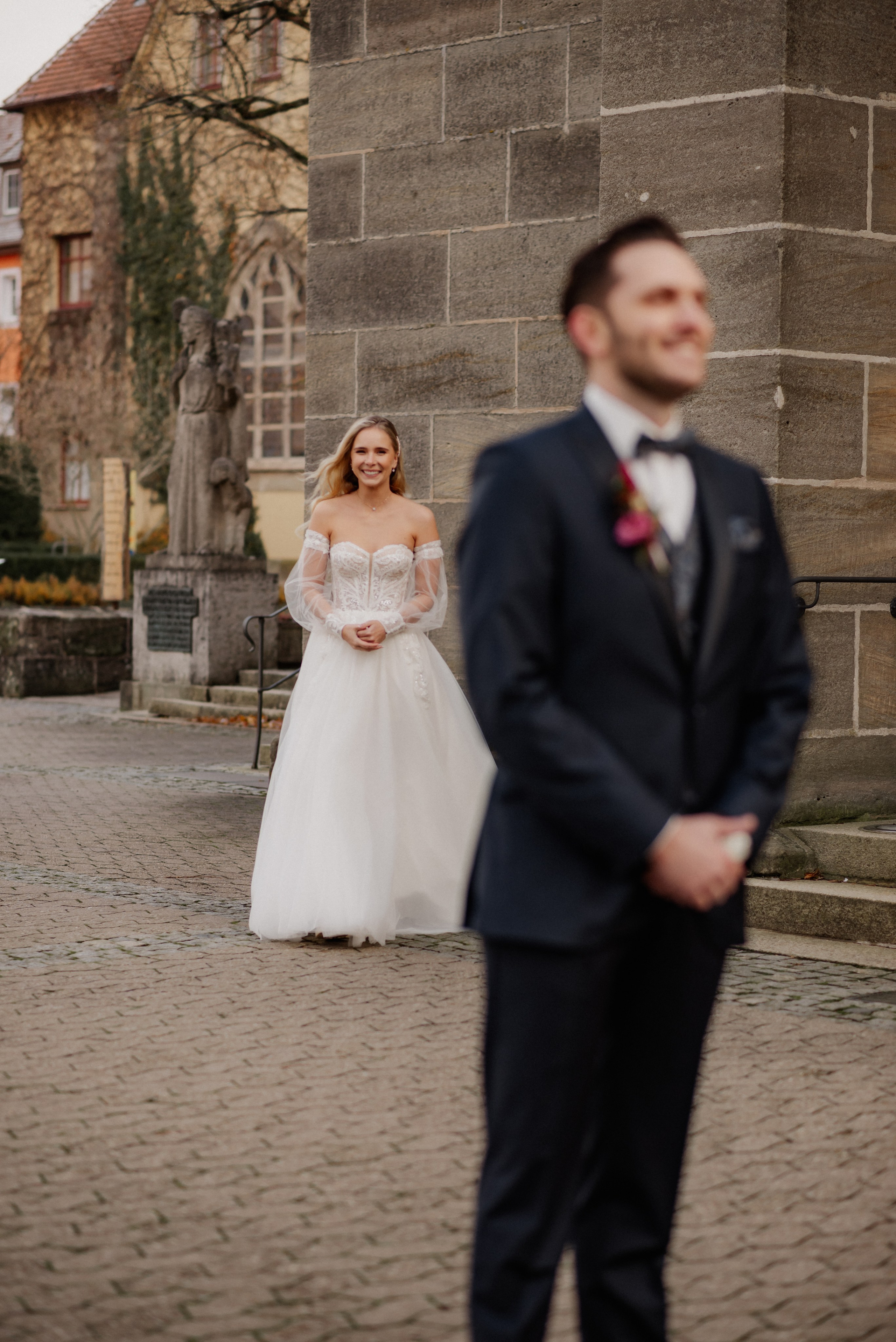 WINTER WEDDING IN NEUENDETTELSAU. Фотограф в Нюрнберге Ирина Менерт из Ансбаха