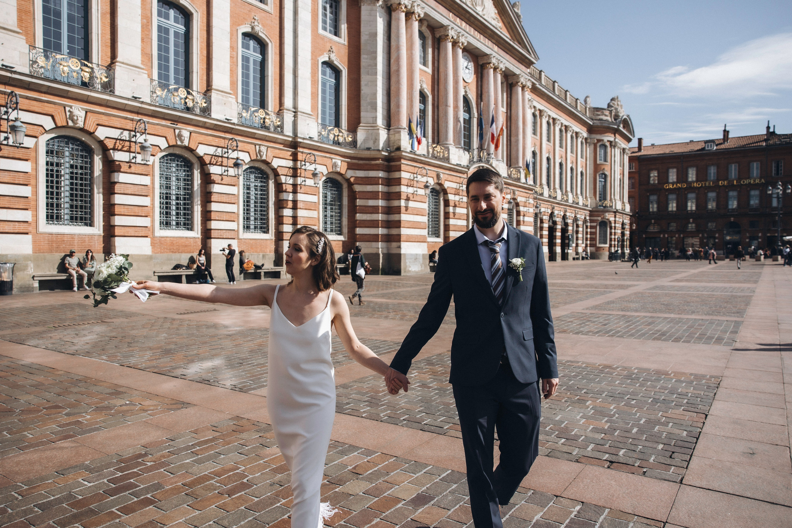 Wedding at the Capitole in Toulouse, France. Евгения Смирнова — фотограф в Тулузе и юго-западной Франции