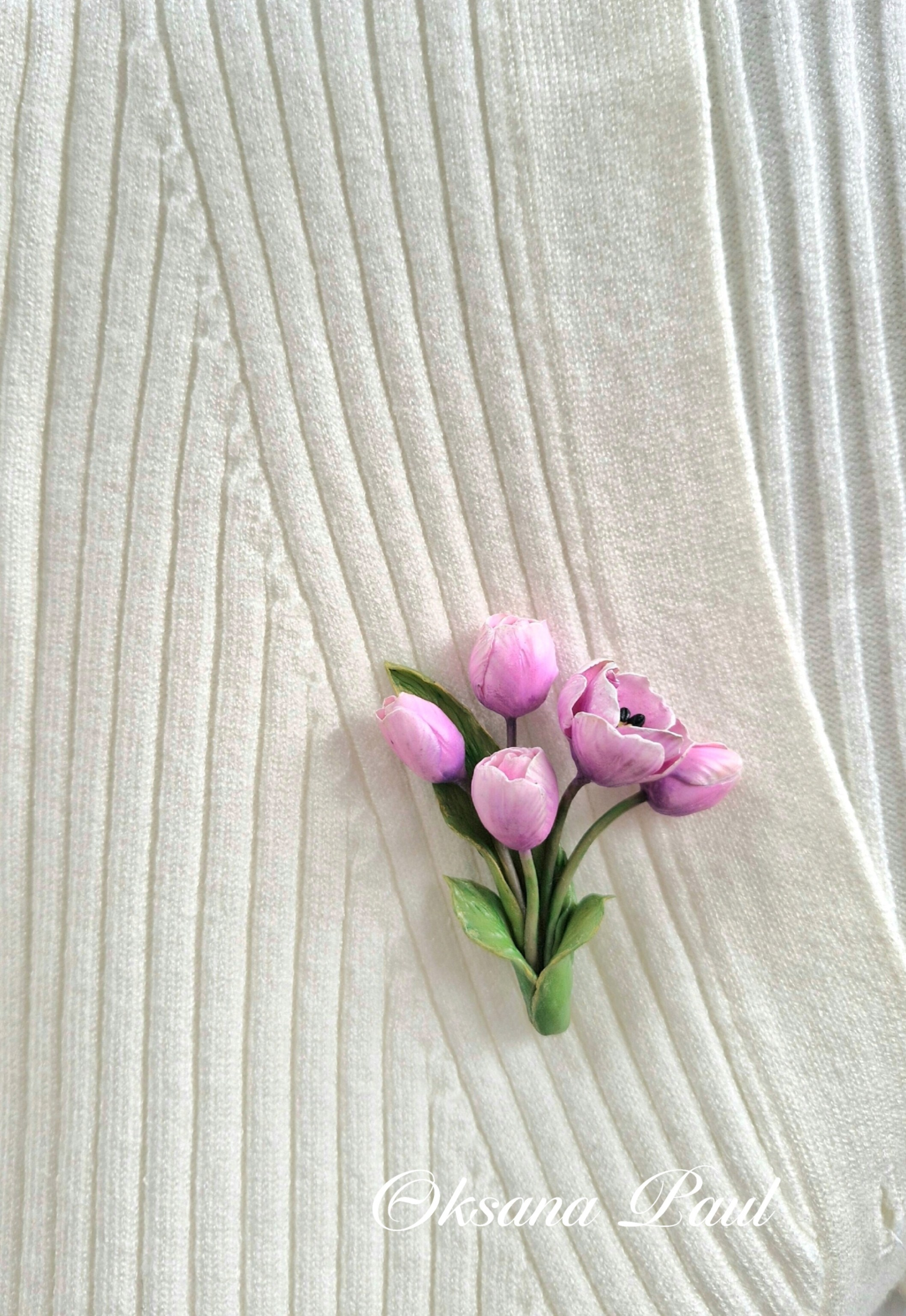 Броши с цветами / Blumen-Broschen ➜. Oksana Paul-Gardinen-Design Oksana Paul ✧ Art of Gardinen & Textile Design ✧ Polymer Clay Art & Handmade Creatures