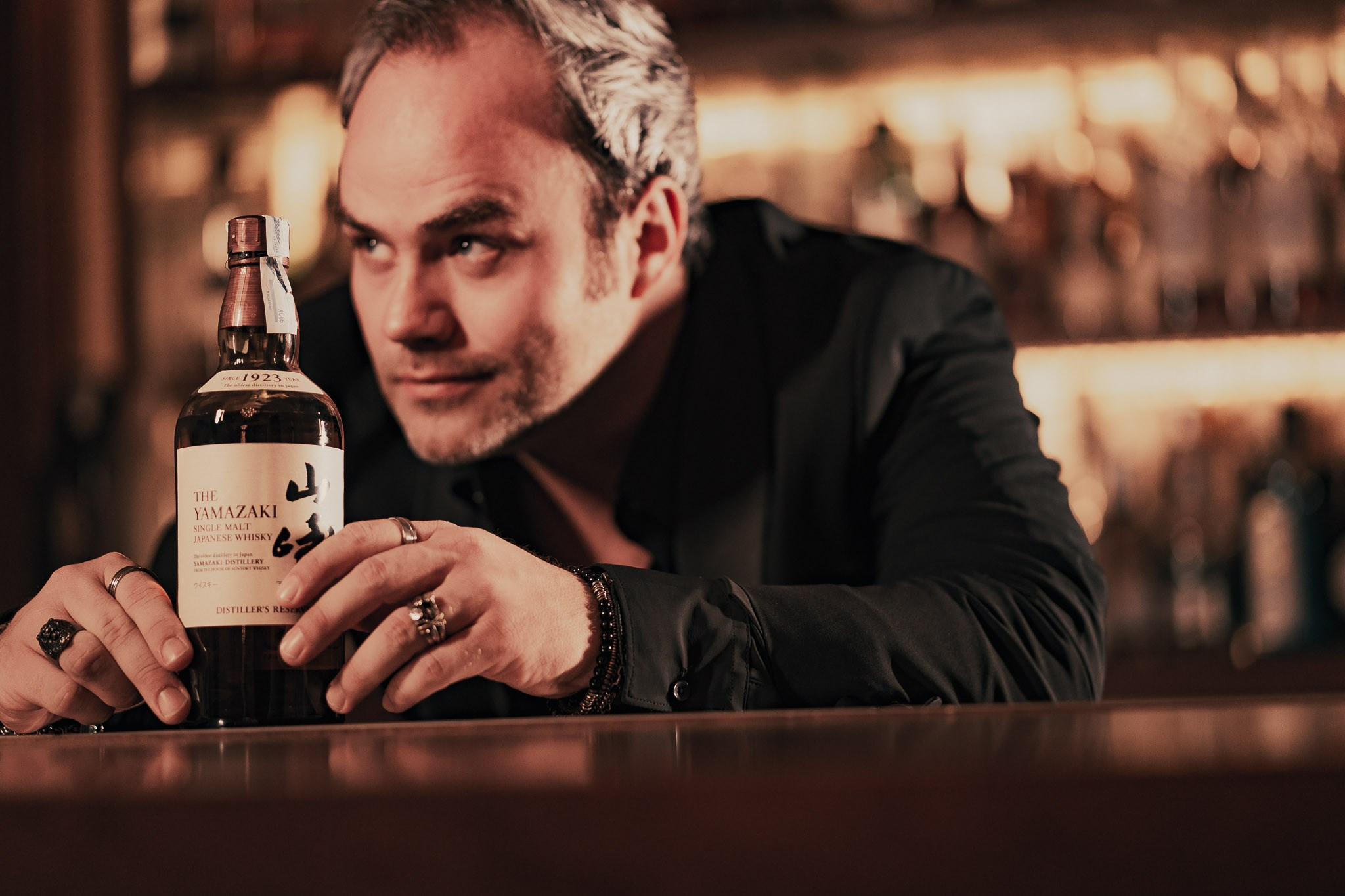 Beverage promotion portrait photography in Castell Son Claret mallorca