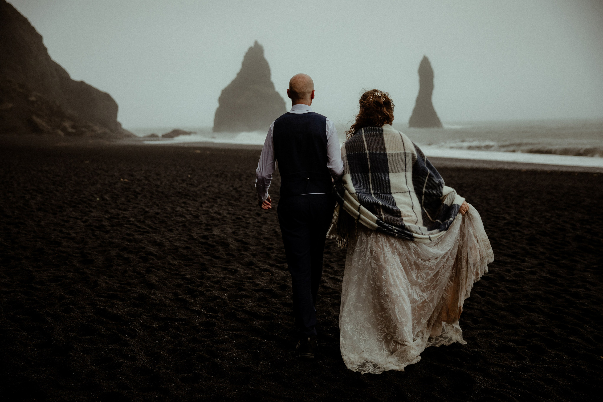 Iceland Elopement at Black Sand Beach. Iceland elopement photo and video | Nikolaichik Photo
