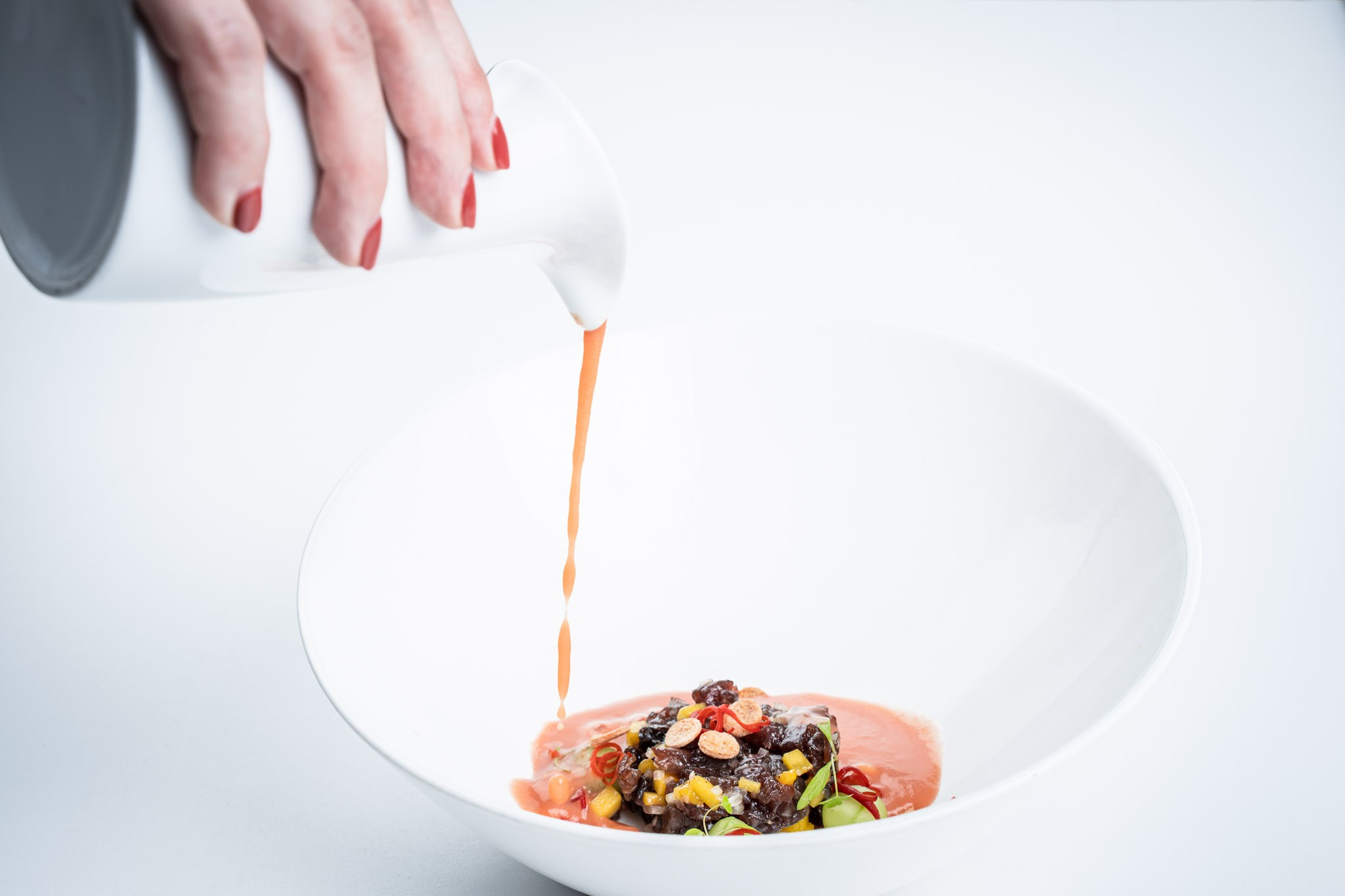 Fotografía de comida en Es Castell, Hotel Castillo Son Vida. Mallorca Wedding, Corporate & Social Photographer