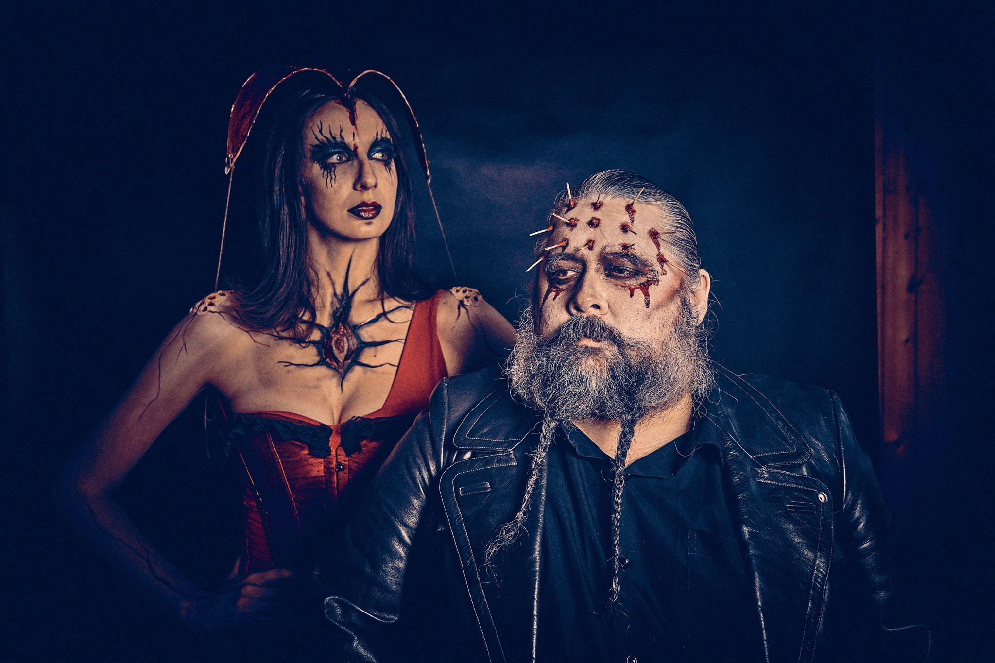 Fotograf portretowy Andriej Szypiłow - sesja na Halloween - Addams Cenobite. Portrait photographer Andriej Szypilow - Halloween session - Addams Cenobite.