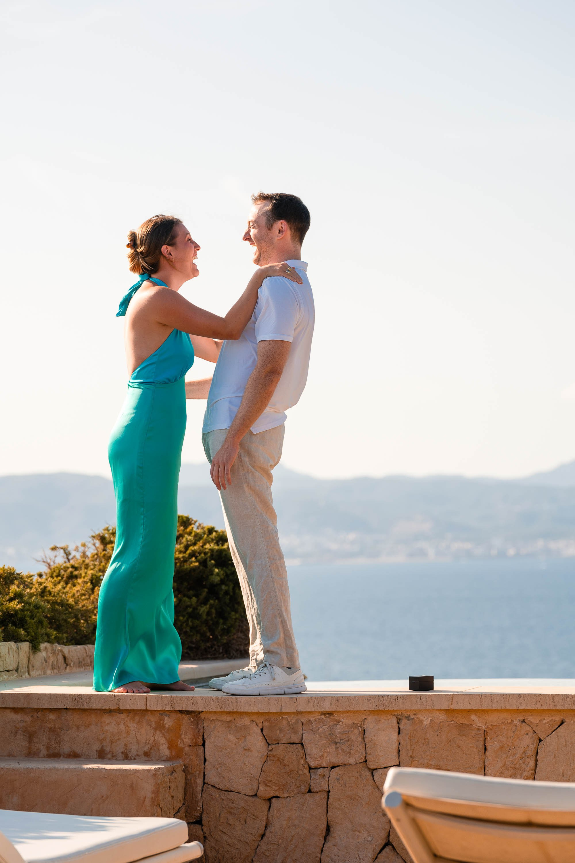 Wedding Proposal at Cap Rocat venue. Mallorca Wedding, Corporate & Social Photographer