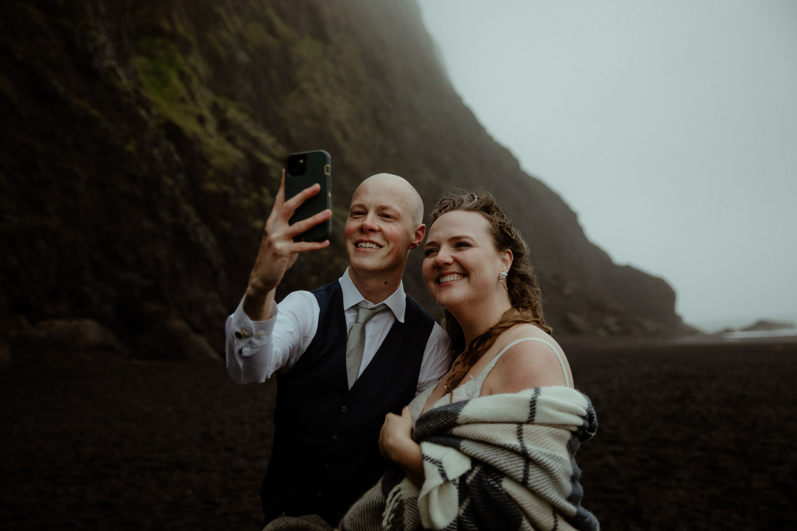 Iceland Elopement at Black Sand Beach. Iceland elopement photo and video | Nikolaichik Photo